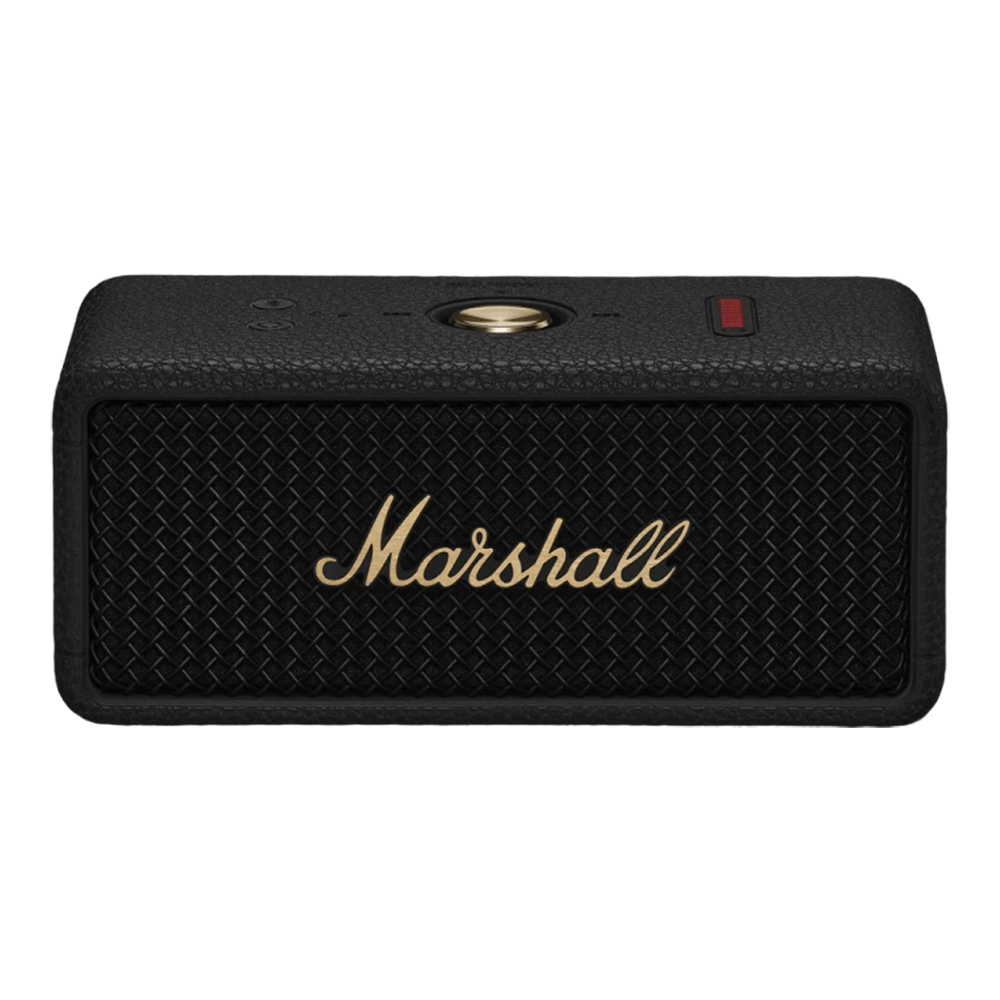 

Marshall Emberton III 20W Portable Bluetooth Speaker (IP67 Dust & Waterproof, 360 Degree Sound, Stereo Channel, Black & Brass)​