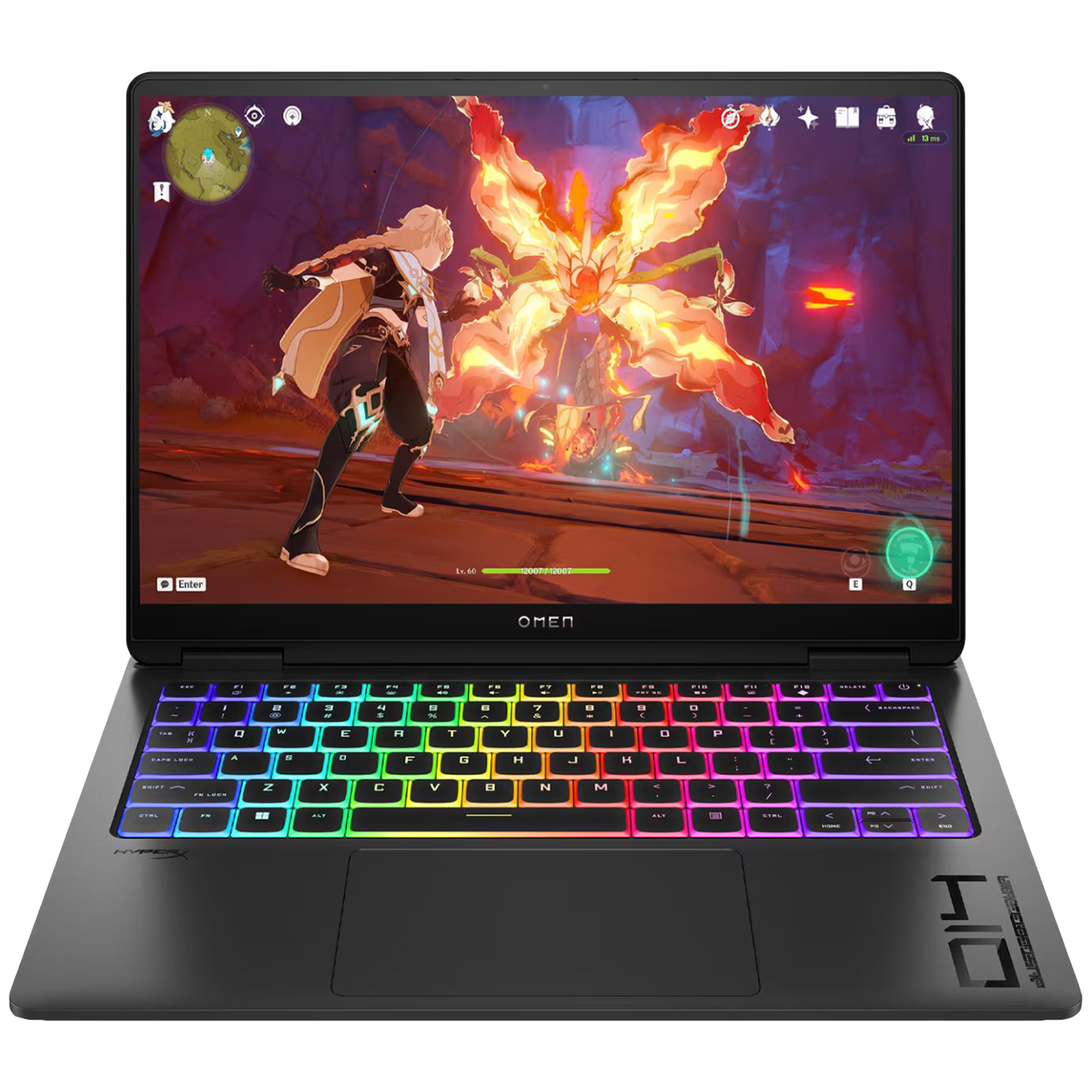 

HP Omen 14-fb0007TX Intel Core Ultra 7 Gaming Laptop (16GB, 1TB SSD, Windows 11 Home, 8GB Graphics, 14 inch 120 Hz OLED Display, NVIDIA GeForce RTX 4060, MS Office 365, Shadow Black Aluminum, 1.63 KG)