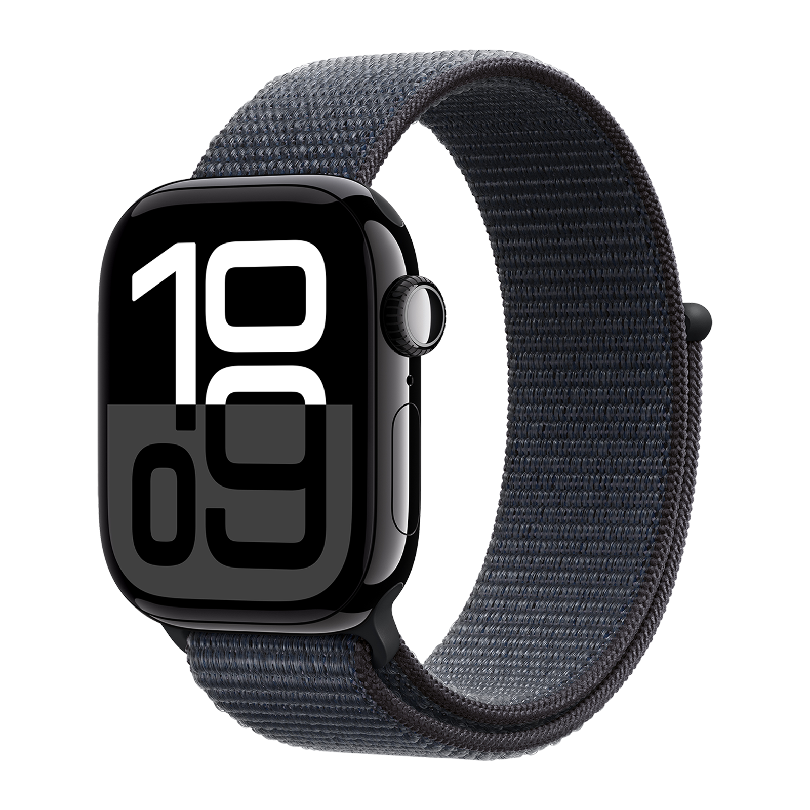 Apple Watch Series 10 GPS with Sport Loop (42mm Retina LTPO3 OLED Display, Jet Black Aluminum Case)