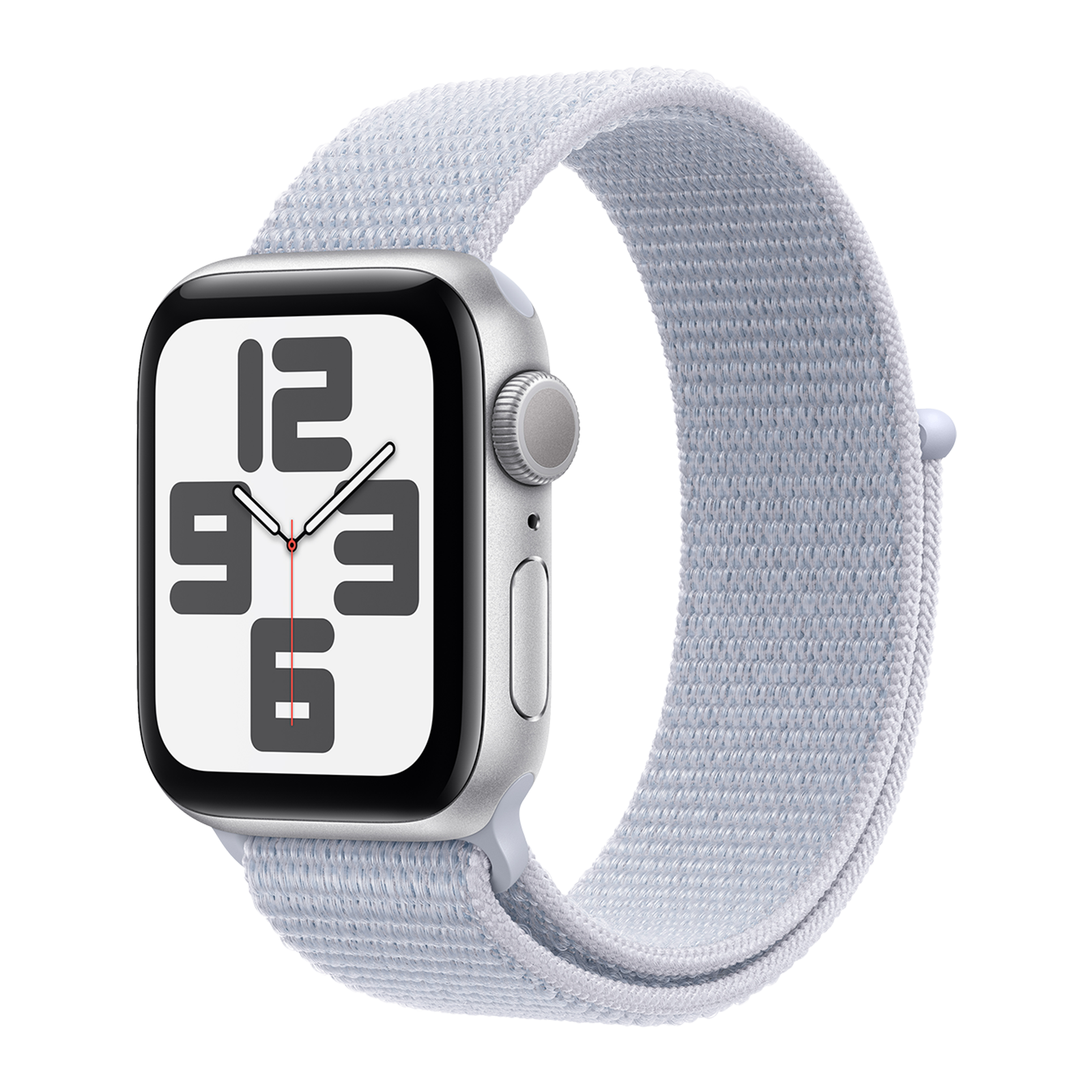 

Apple Watch SE GPS with Blue Cloud Sport Loop (40mm Retina LTPO OLED Display, Silver Aluminium Case)