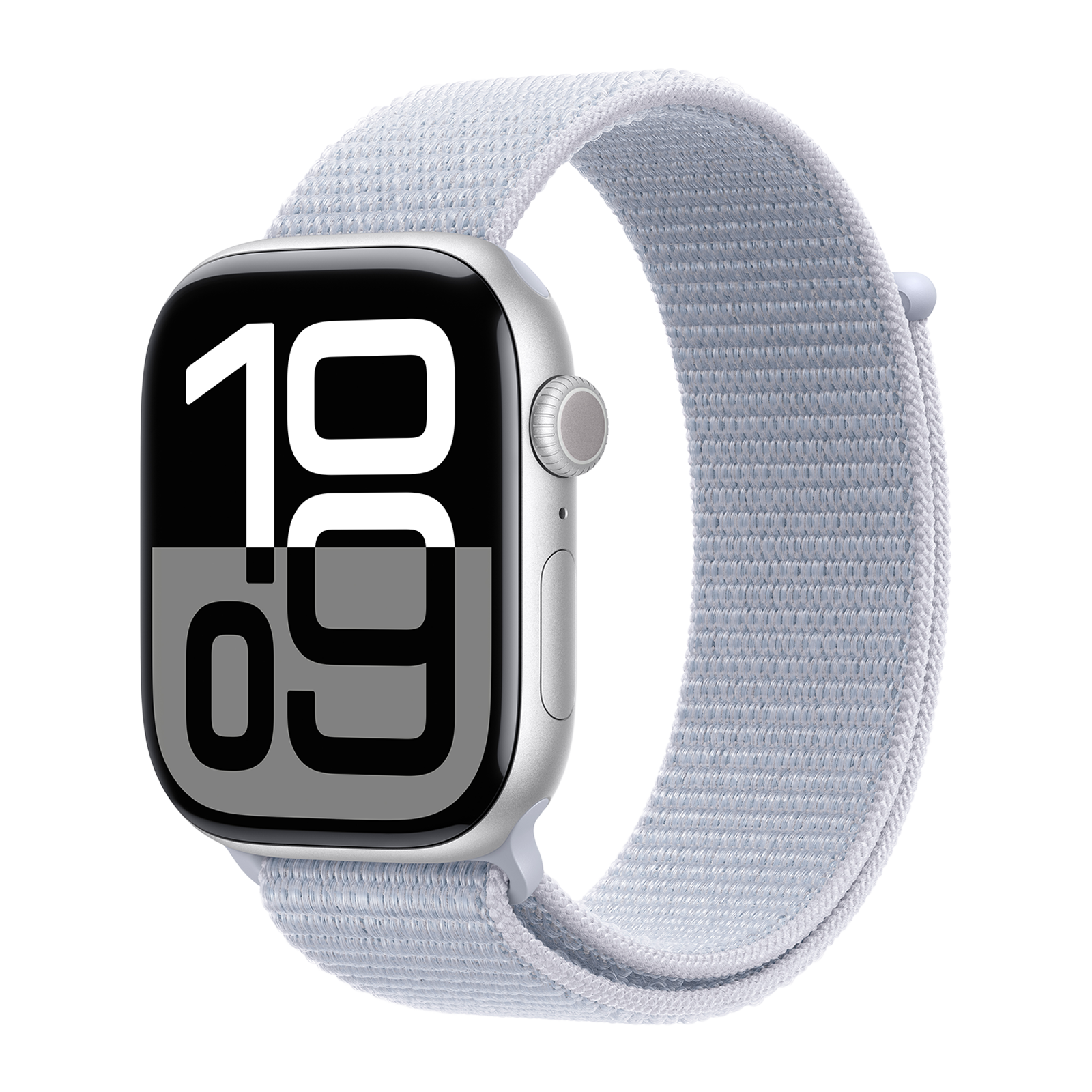 Apple Watch Series 10 GPS with Sport Loop (46mm Retina LTPO3 OLED Display, Silver Aluminium Case)