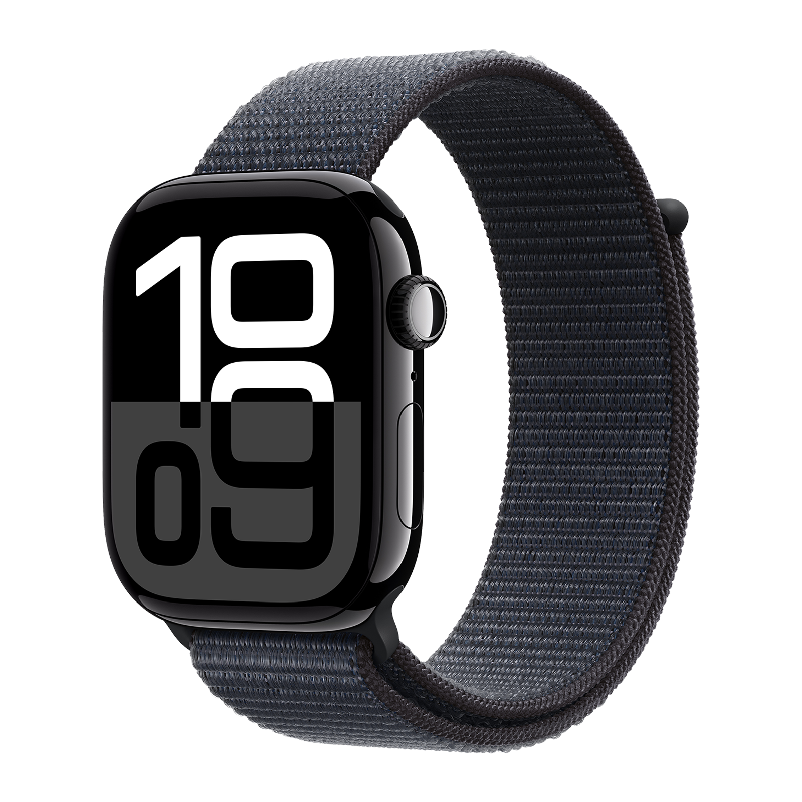 Apple Watch Series 10 GPS with Sport Loop (46mm Retina LTPO3 OLED Display, Jet Black Aluminium Case)