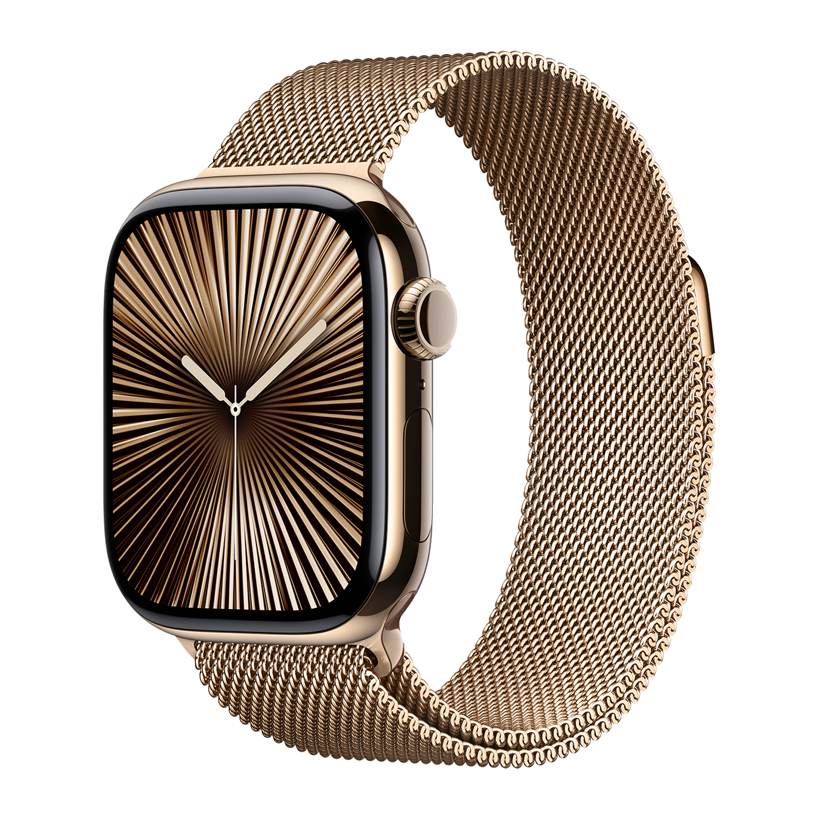 

Apple Watch Series 10 GPS+Cellular with Milanese Loop (42mm Retina LTPO3 OLED Display, Gold Titanium Case)