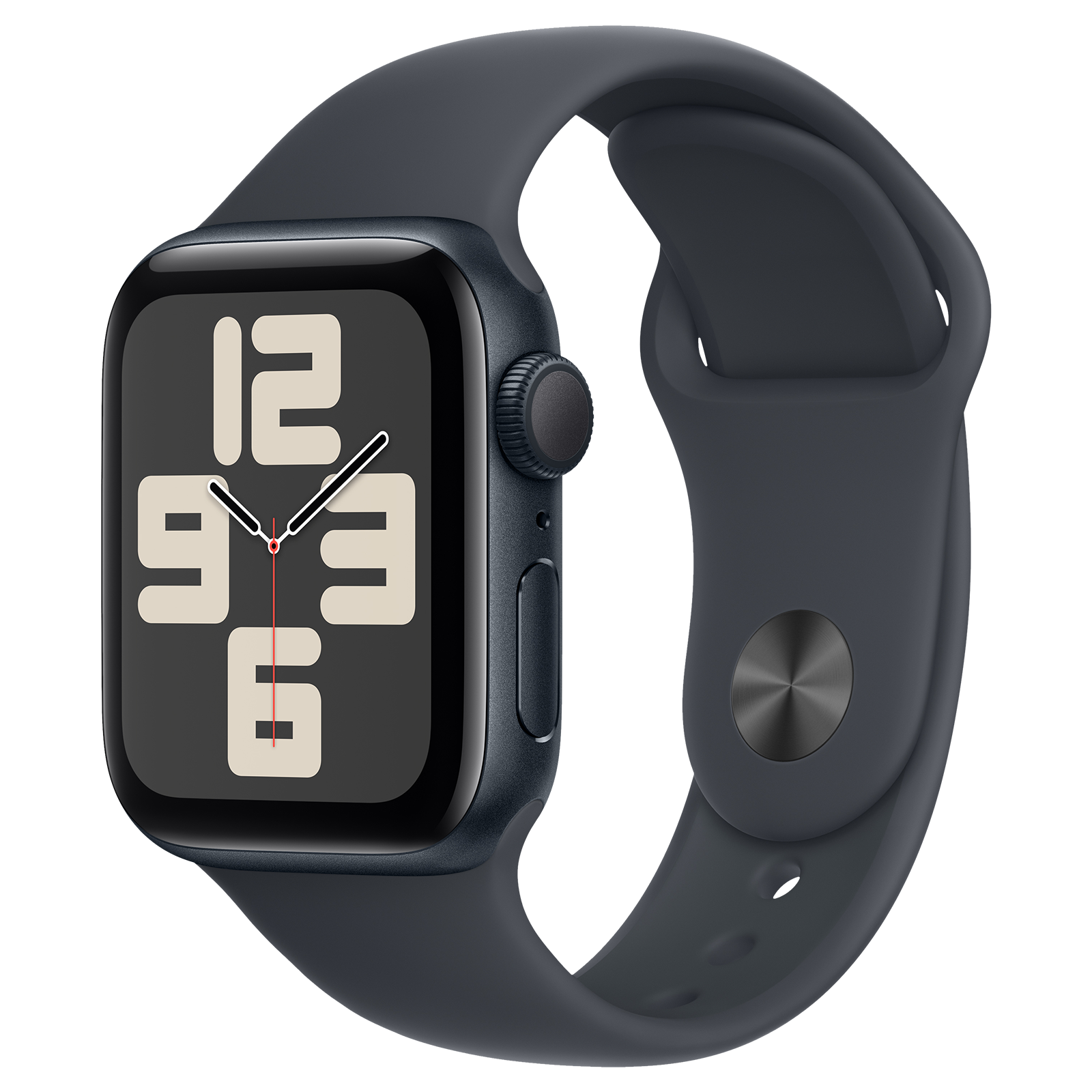 Apple Watch SE GPS with Midnight Sport Band – S/M (40mm Retina LTPO OLED Display, Midnight Aluminium Case)