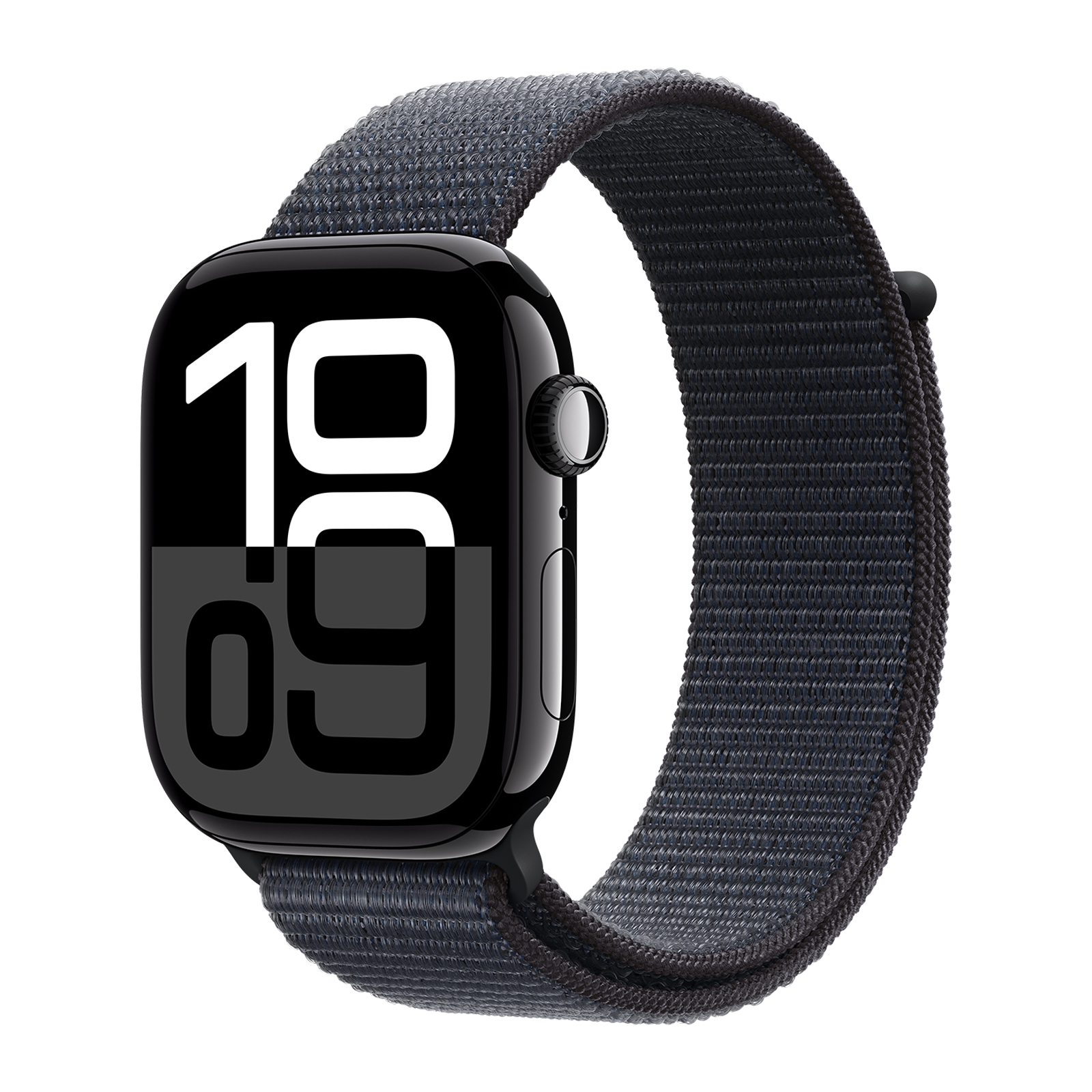 

Apple Watch Series 10 GPS+Cellular with Sport Loop (46mm Retina LTPO3 OLED Display, Jet Black Aluminium Case), Jetblackaluminium#090909