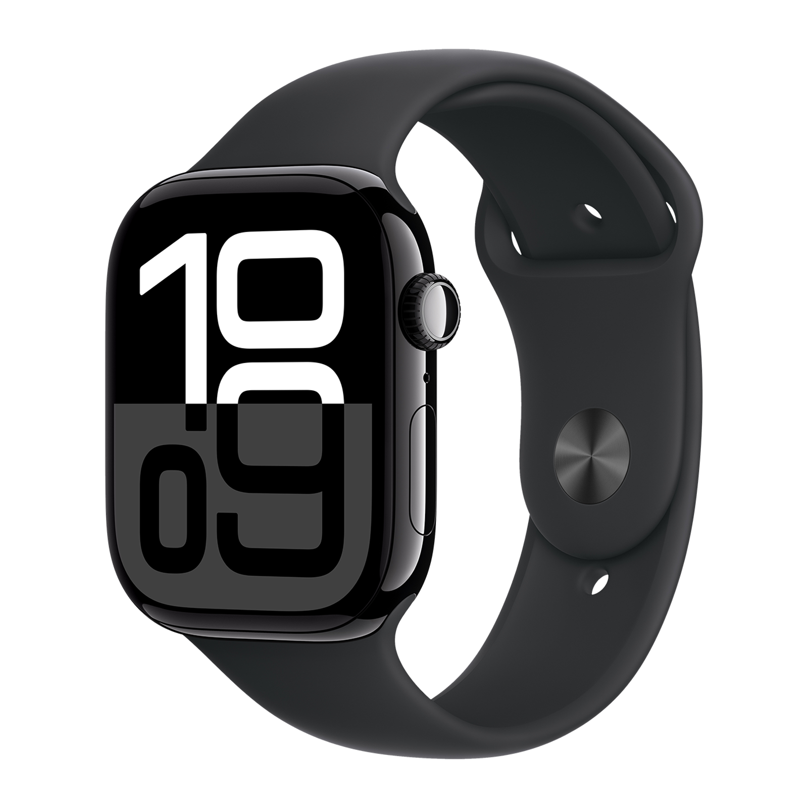 Apple Watch Series 10 GPS+Cellular with Sport Band - M/L (46mm Retina LTPO3 OLED Display, Jet Black Aluminium Case)