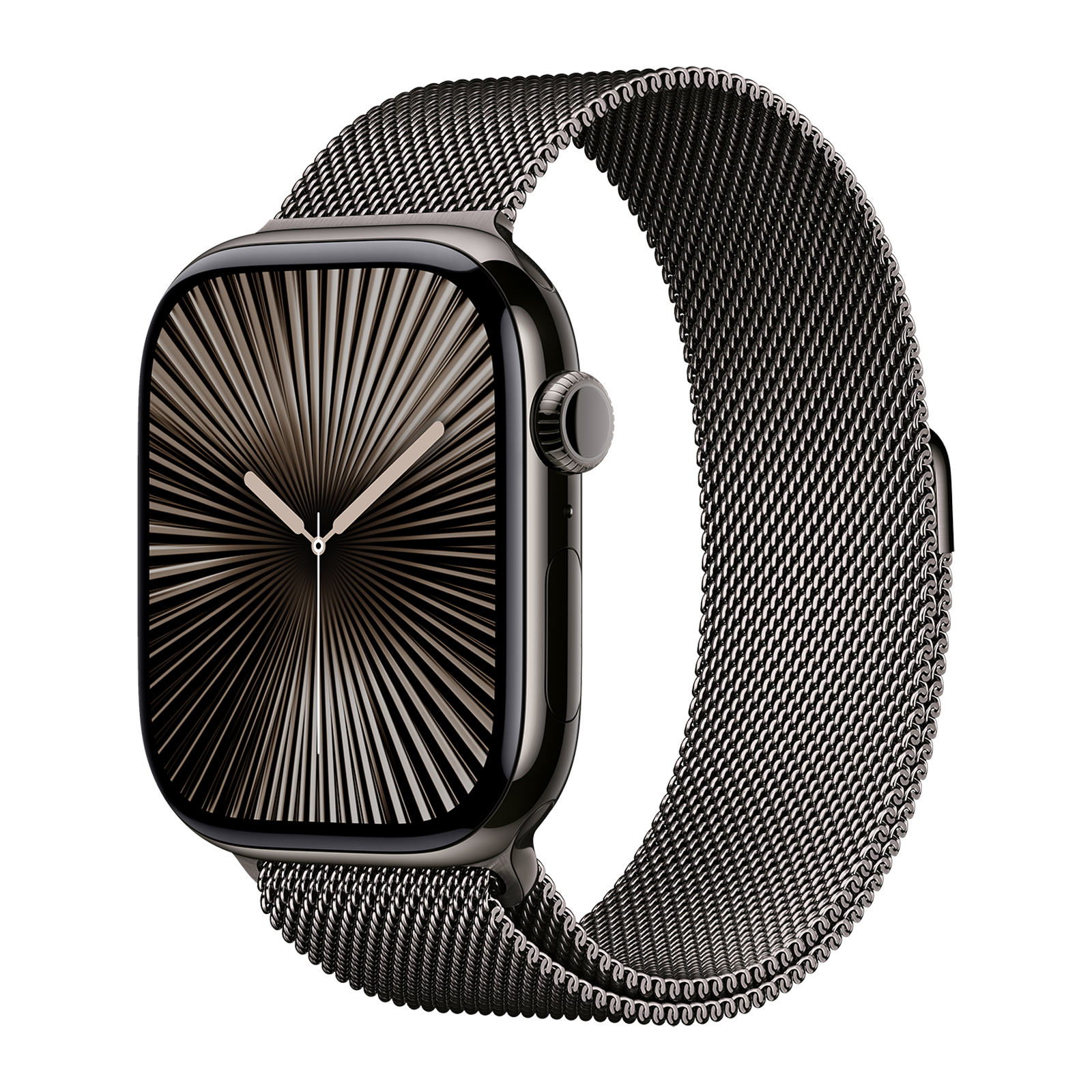 

Apple Watch Series 10 GPS+Cellular with Milanese Loop - S/M (46mm Retina LTPO3 OLED Display, Slate Titanium Case)