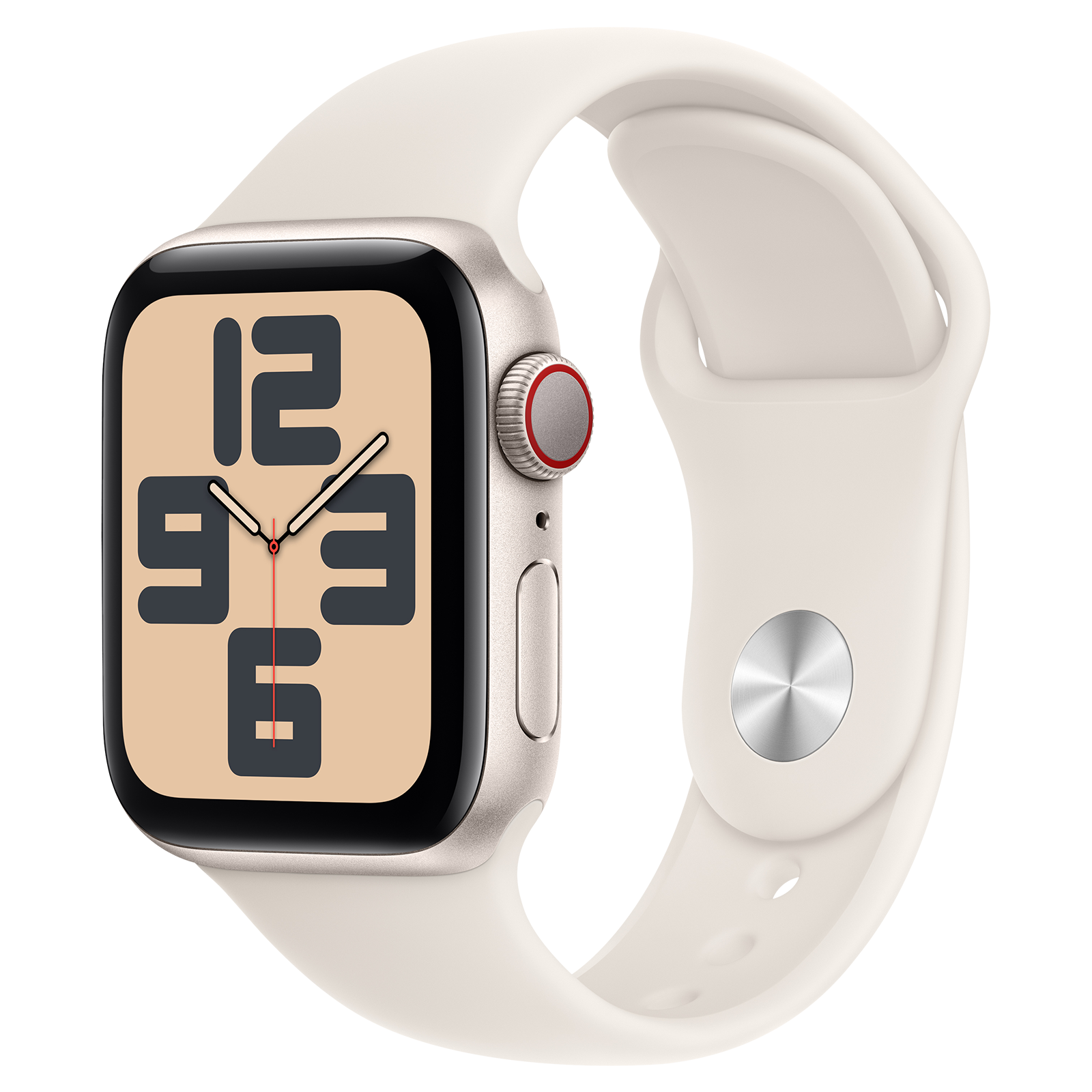 

Apple Watch SE GPS+Cellular with Starlight Sport Band - M/L (40mm Retina LTPO OLED Display, Starlight Aluminium Case)