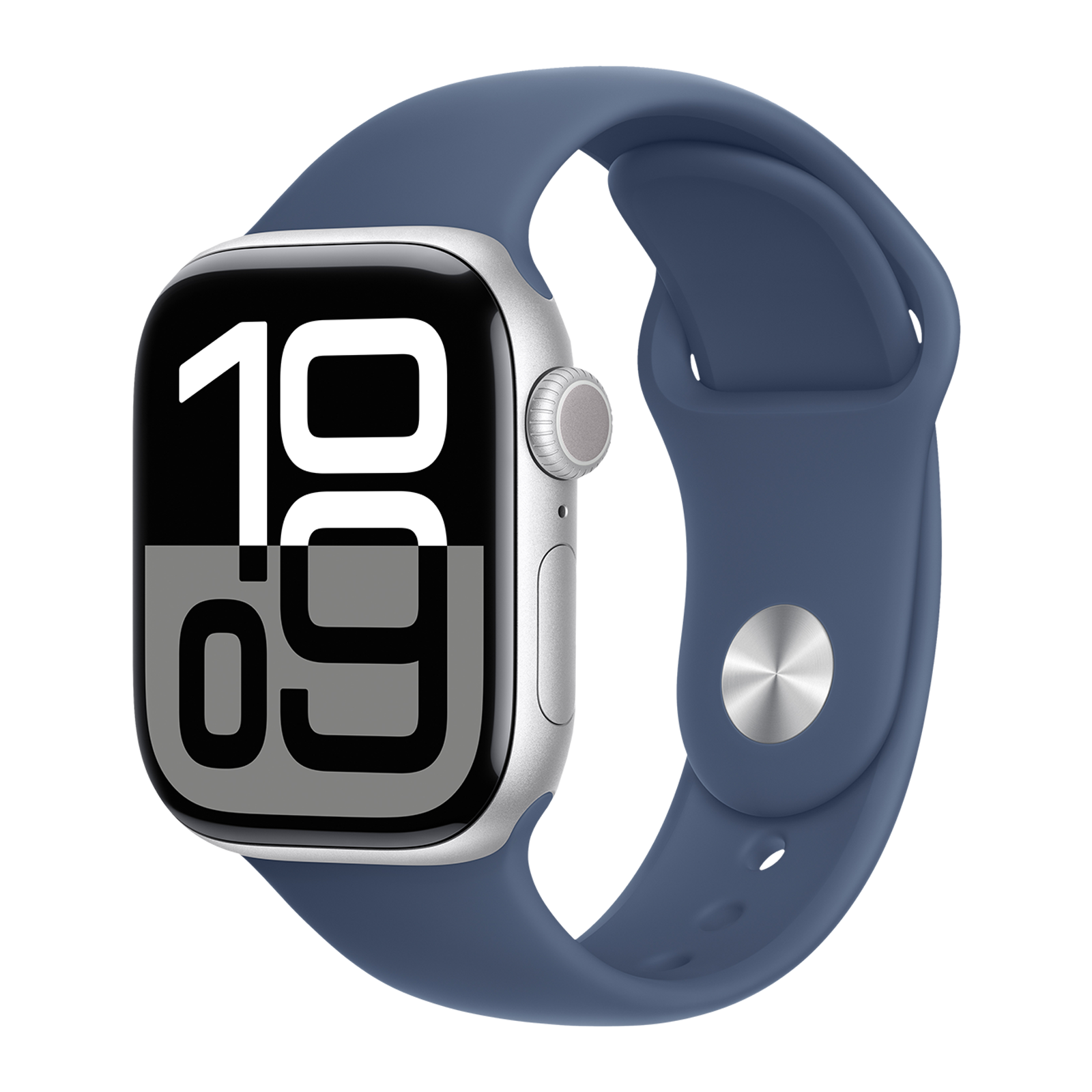 

Apple Watch Series 10 GPS with Sport Band - M/L (42mm Retina LTPO3 OLED Display, Silver Aluminium Case)