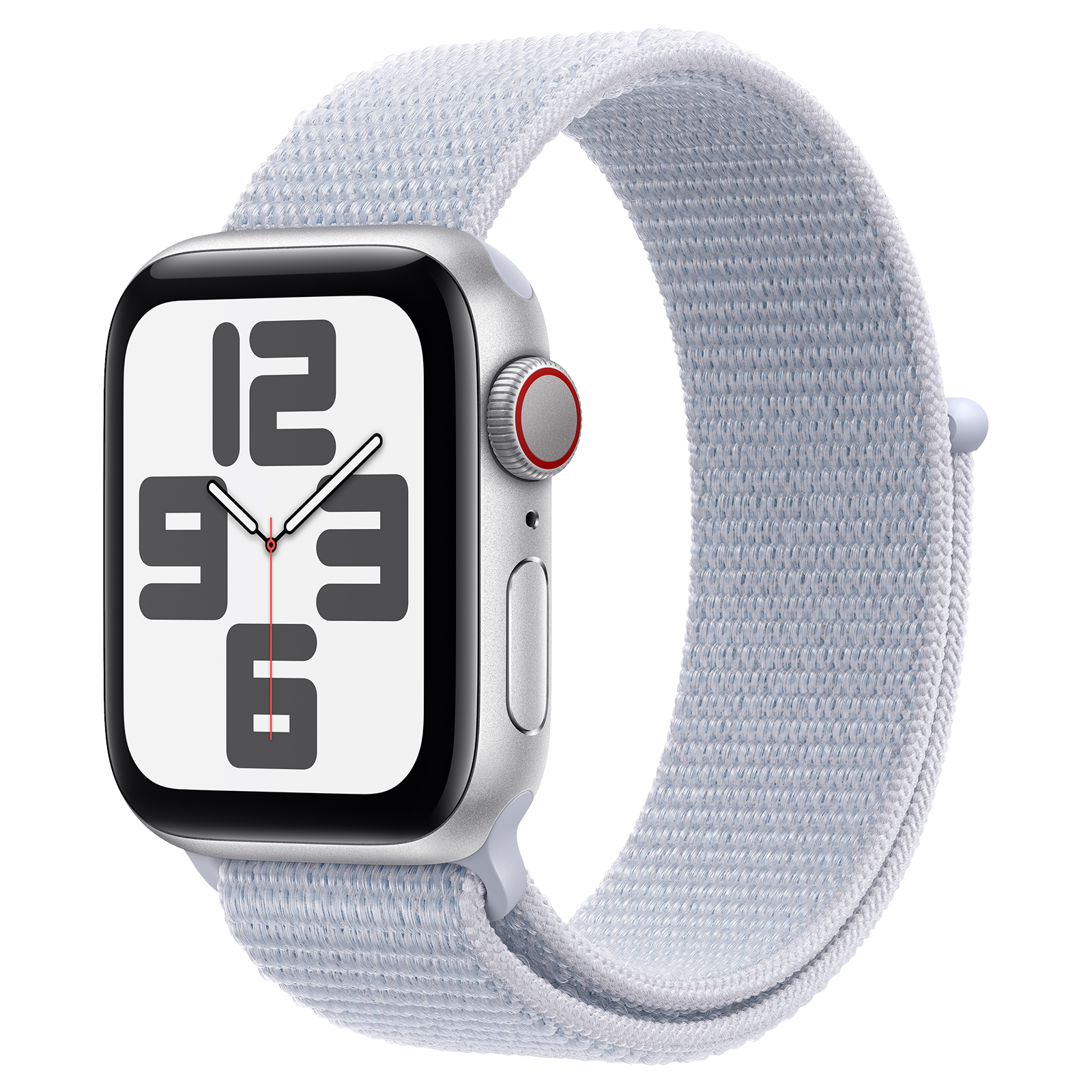

Apple Watch SE GPS+Cellular with Blue Cloud Sport Loop (40mm Retina LTPO OLED Display, Silver Aluminium Case)