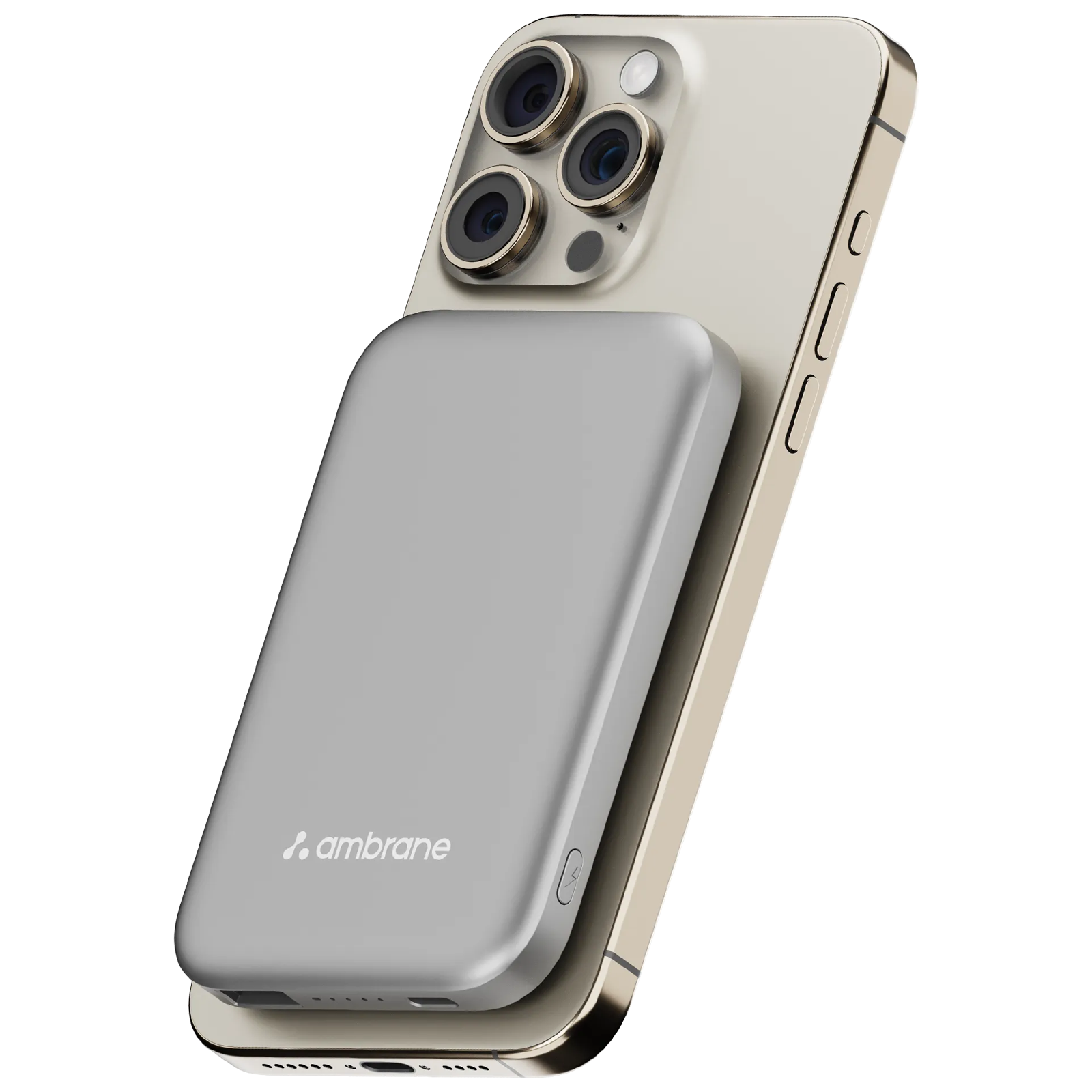 ambrane Aerosync PB 5S 5000 mAh 20W Fast Charging Power Bank (1 Type C & USB-A Ports, Five LED Indicators, Silver)