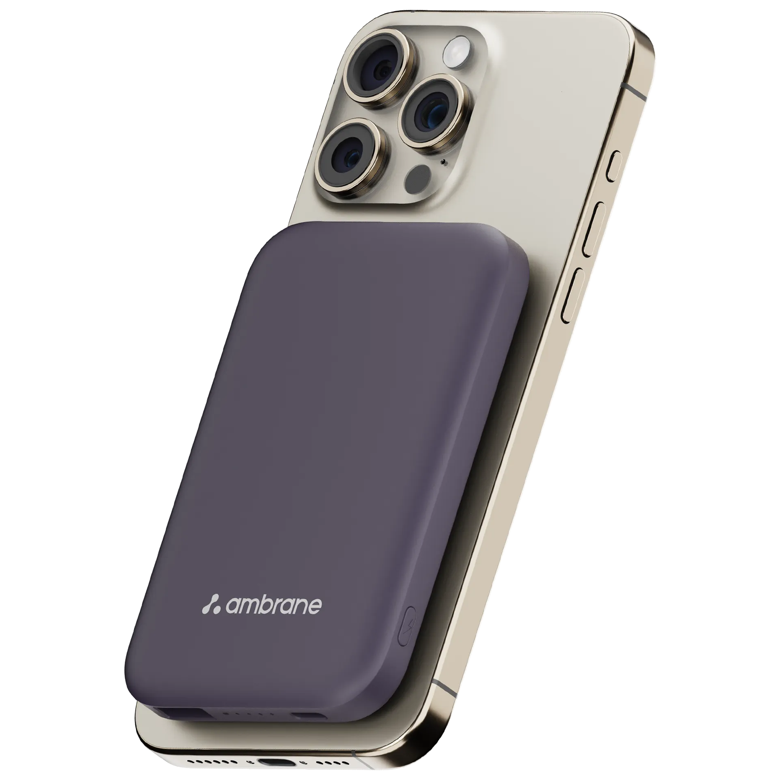 ambrane Aerosync PB 5S 5000 mAh 20W Fast Charging Power Bank (1 Type C & USB-A Ports, Five LED Indicators, Purple)