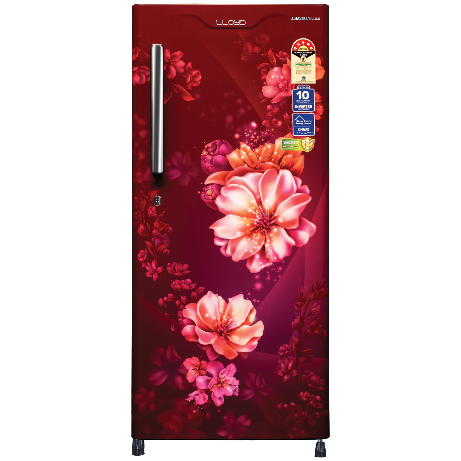 

LLOYD 188 Litres 3 Star Direct Cool Single Door Refrigerator with Antibacterial Gasket (GLDC203SCWT2LC, Cherry Blossom Wine)