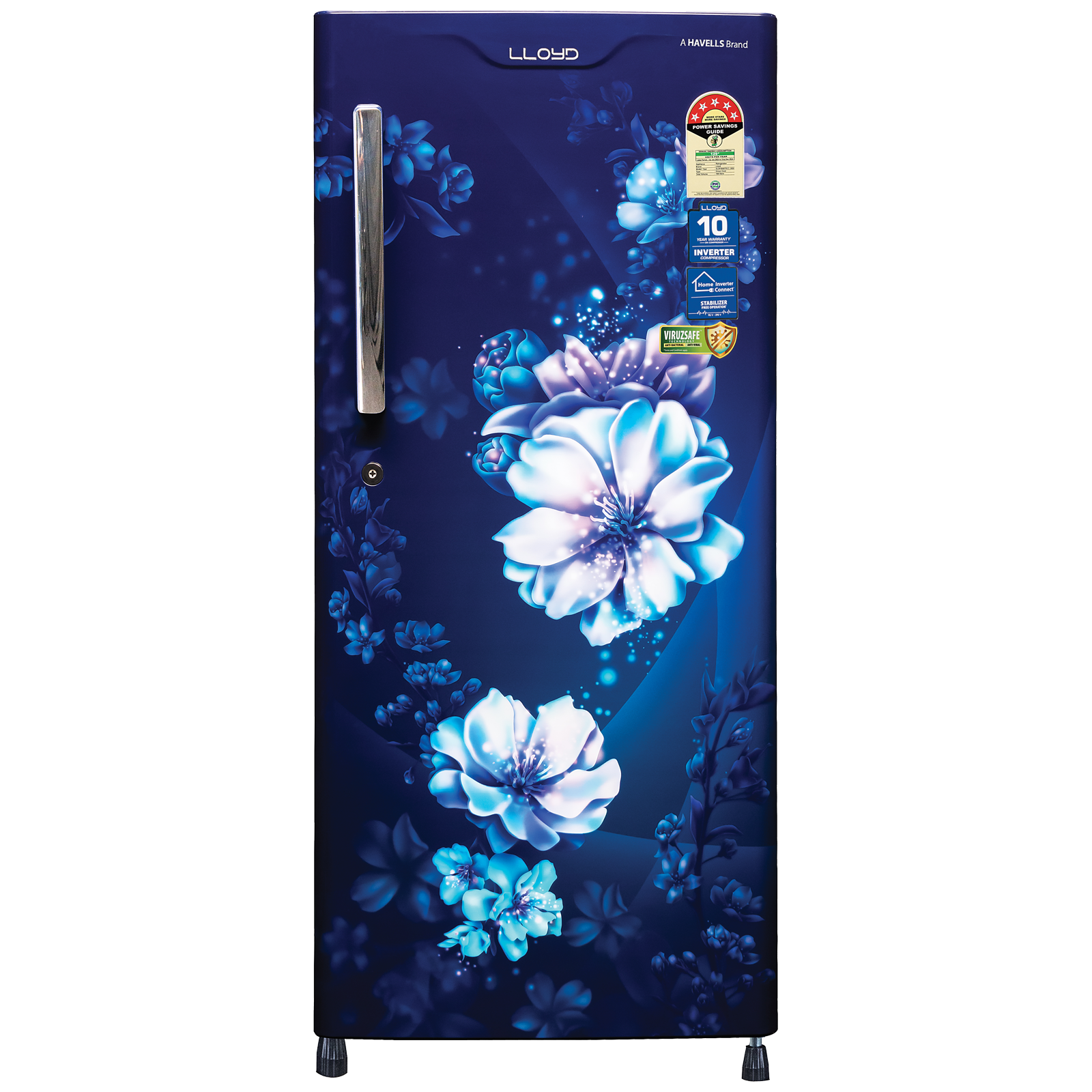 

LLOYD 188 Litres 3 Star Direct Cool Single Door Refrigerator with Antibacterial Gasket (GLDC203SCBT2LC, Cherry Blossom Blue)