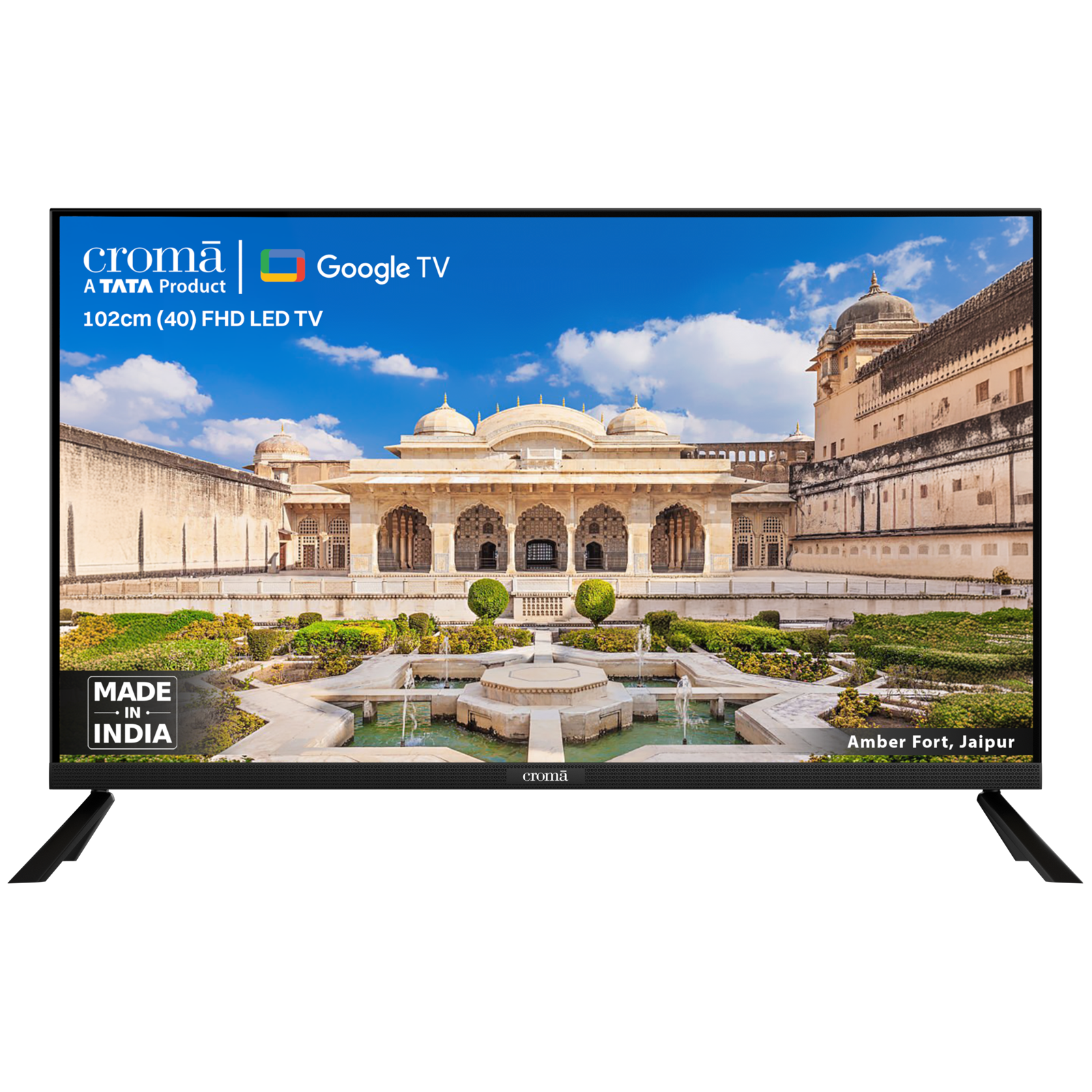 Croma CREL040FGE024601 102 cm (40 inch) Full HD LED Smart Google TV with Dolby Audio (2024 model)