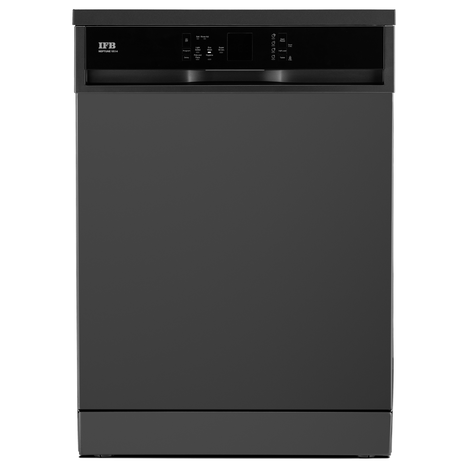 IFB Neptune VX 14 Place Settings Free Standing Dishwasher with Hot Water Wash (No Pre-rinse Required, Grey)