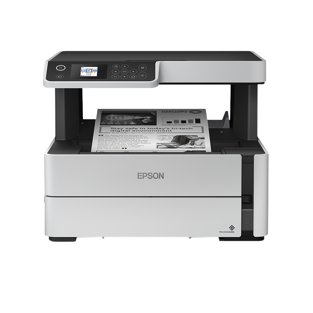 

EPSON EcoTank M2140 Multi Function Wi-Fi Ink Tank Printer with LCD Panel (Spill-free Refilling, White)