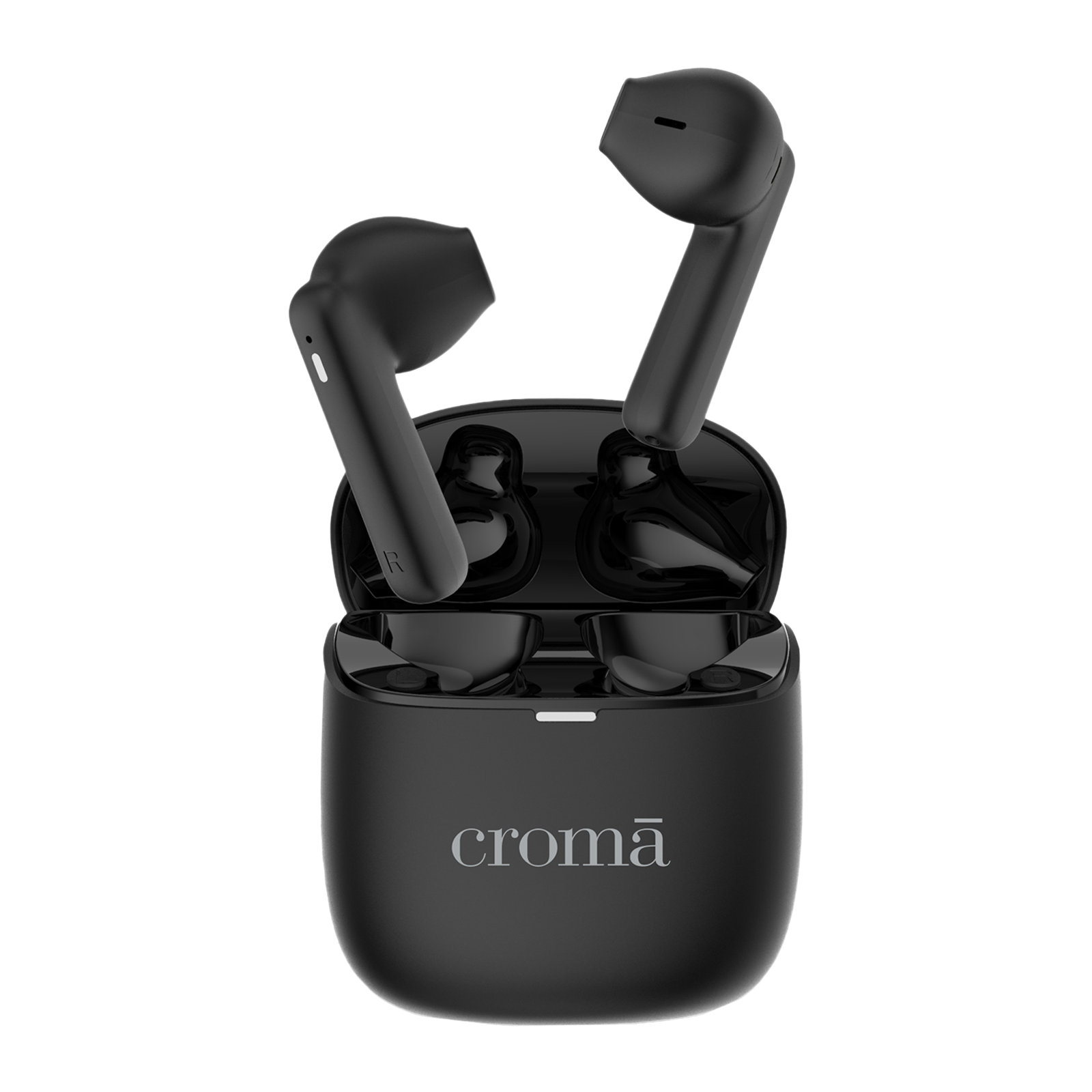 Croma TWS Earbuds (Sweat & Water Resistant, Upto 32 Hours Playback, Black)