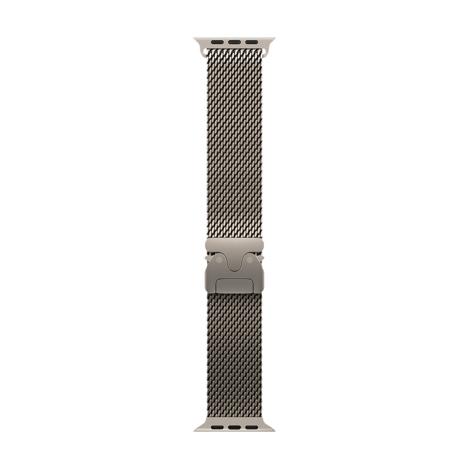 

Apple Milanese Titanium Loop for Apple (44mm / 45mm / 46mm / 49mm, M) (Secure Parachute Style Buckle, Natural)