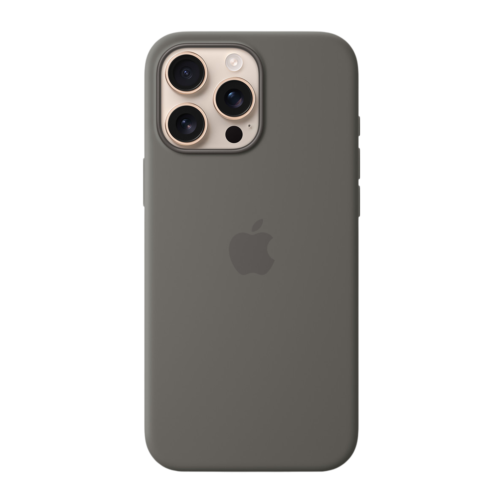 

Apple Soft Silicone Back Cover Apple iPhone 16 Pro Max (MagSafe Charging Support, Stone Gray), Stone grey