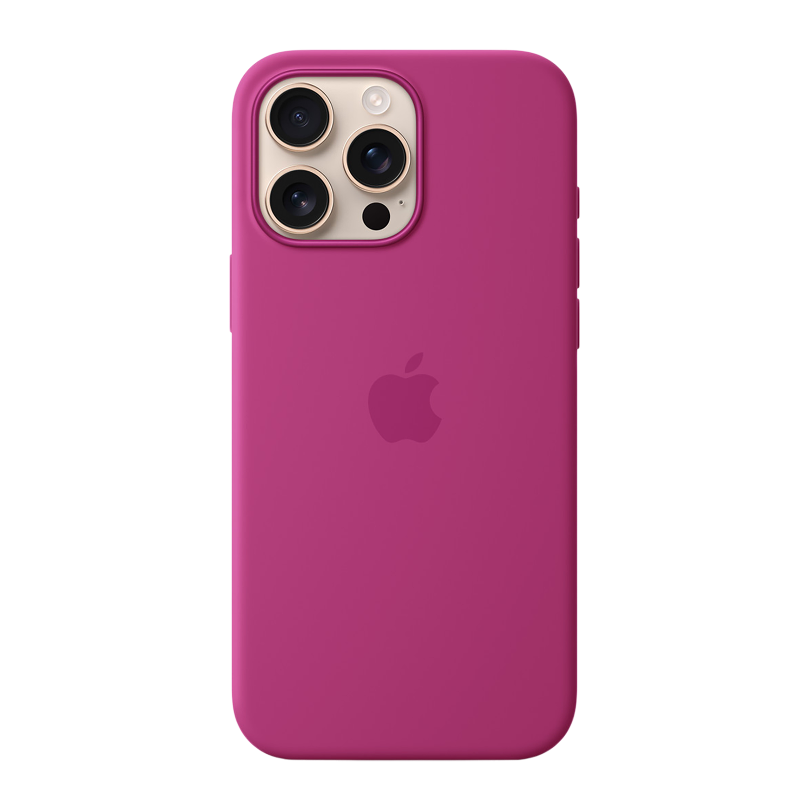 

Apple Soft Silicone Back Cover Apple iPhone 16 Pro Max (MagSafe Charging Support, Fuchsia)