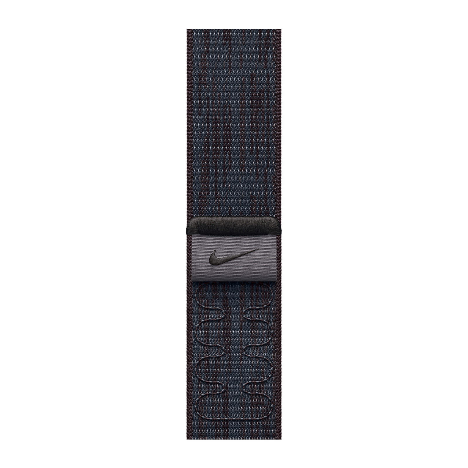 

Apple Nike Woven Nylon Sport Loop for Apple (44mm / 45mm / 46mm / 49mm) (Hook-and-Loop Fastener, Black & Blue)