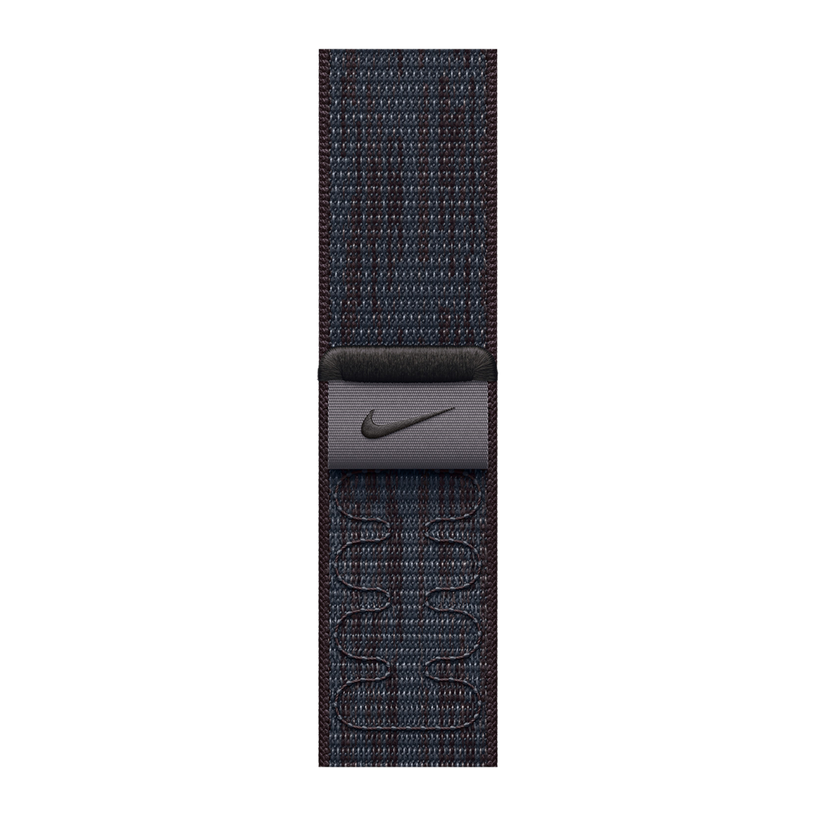 

Apple Nike Woven Nylon Sport Loop for Apple (38mm / 40mm / 41mm / 42mm) (Hook-and-Loop Fastener, Black & Blue)