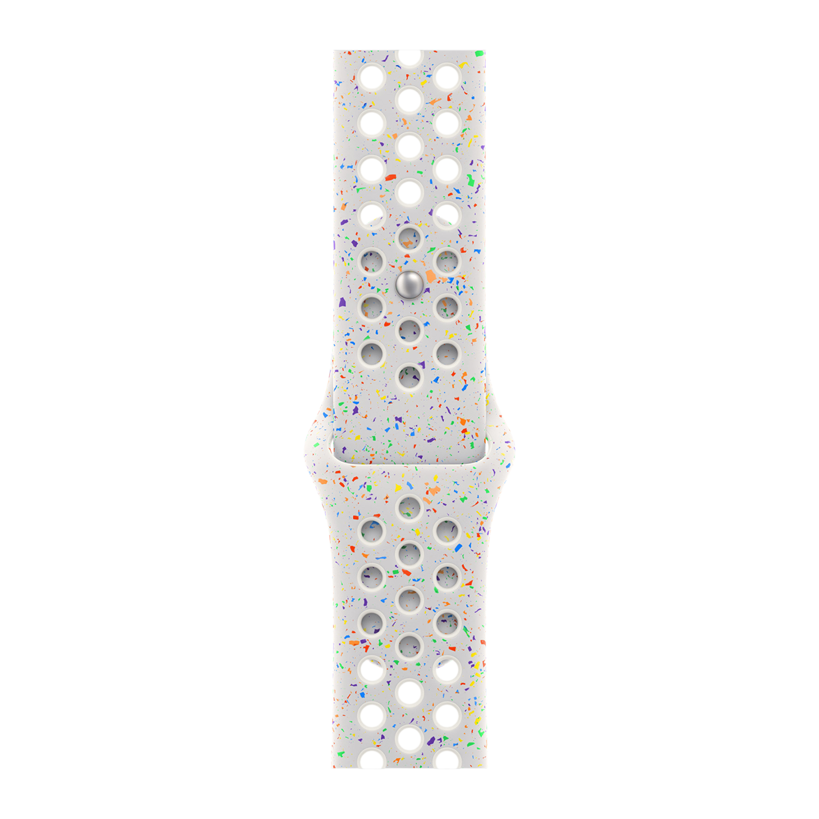

Apple Nike Aluminium & Fluoroelastomer Sport Band for Apple (44mm / 45mm / 46mm / 49mm, M / L) (Durable & Strong, Pure Platinum)