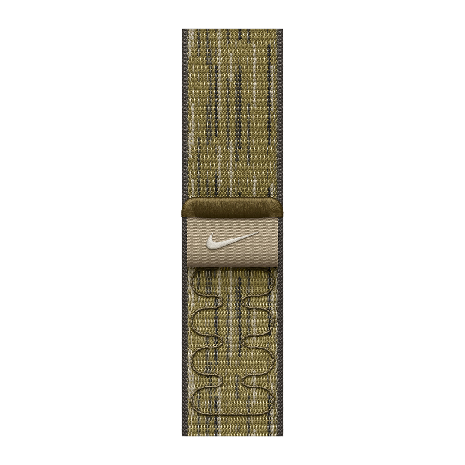 

Apple Nike Woven Nylon Sport Loop for Apple (38mm / 40mm / 41mm / 42mm) (Hook-and-Loop Fastener, Green & Grey)