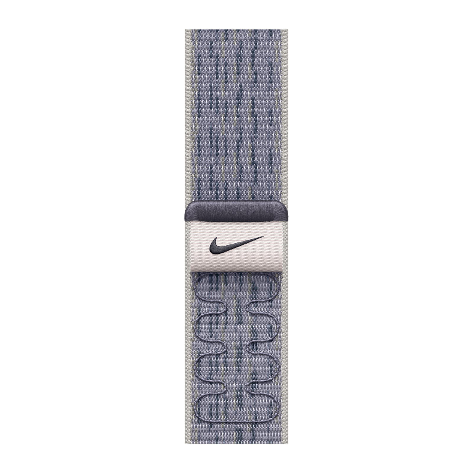

Apple Nike Woven Nylon Sport Loop for Apple (38mm / 40mm / 41mm / 42mm) (Hook-and-Loop Fastener, Grey & Blue)