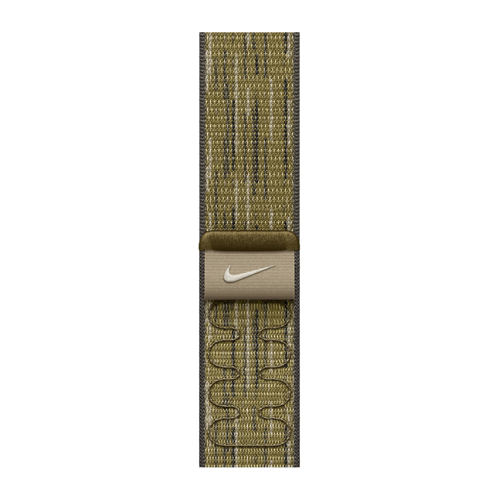 

Apple Nike Woven Nylon Sport Loop for Apple (44mm / 45mm / 46mm / 49mm) (Hook-and-Loop Fastener, Green & Grey)
