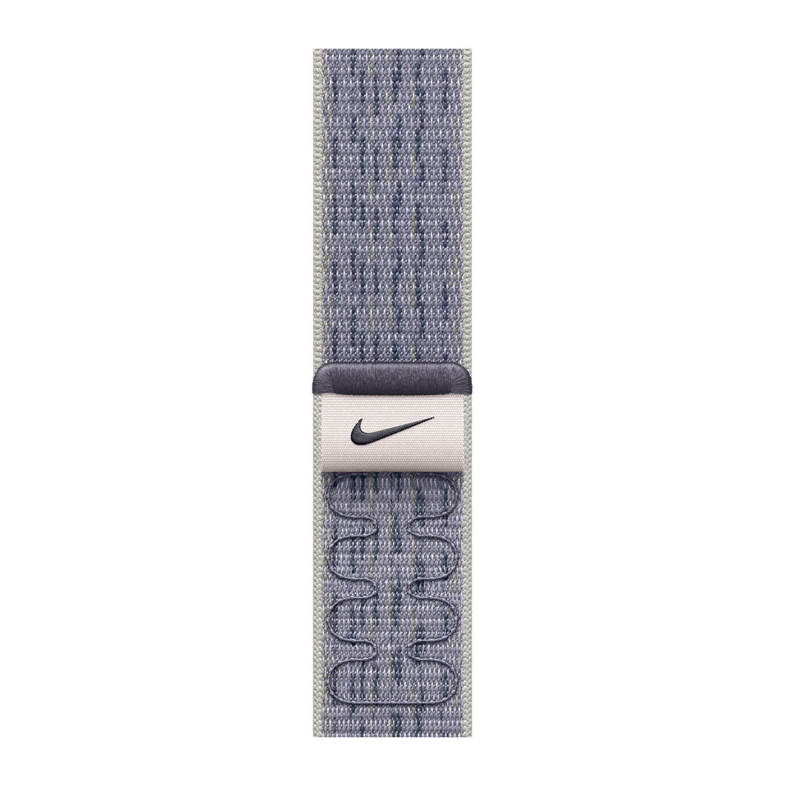 

Apple Nike Woven Nylon Sport Loop for Apple (44mm / 45mm / 46mm / 49mm) (Hook-and-Loop Fastener, Grey & Blue)