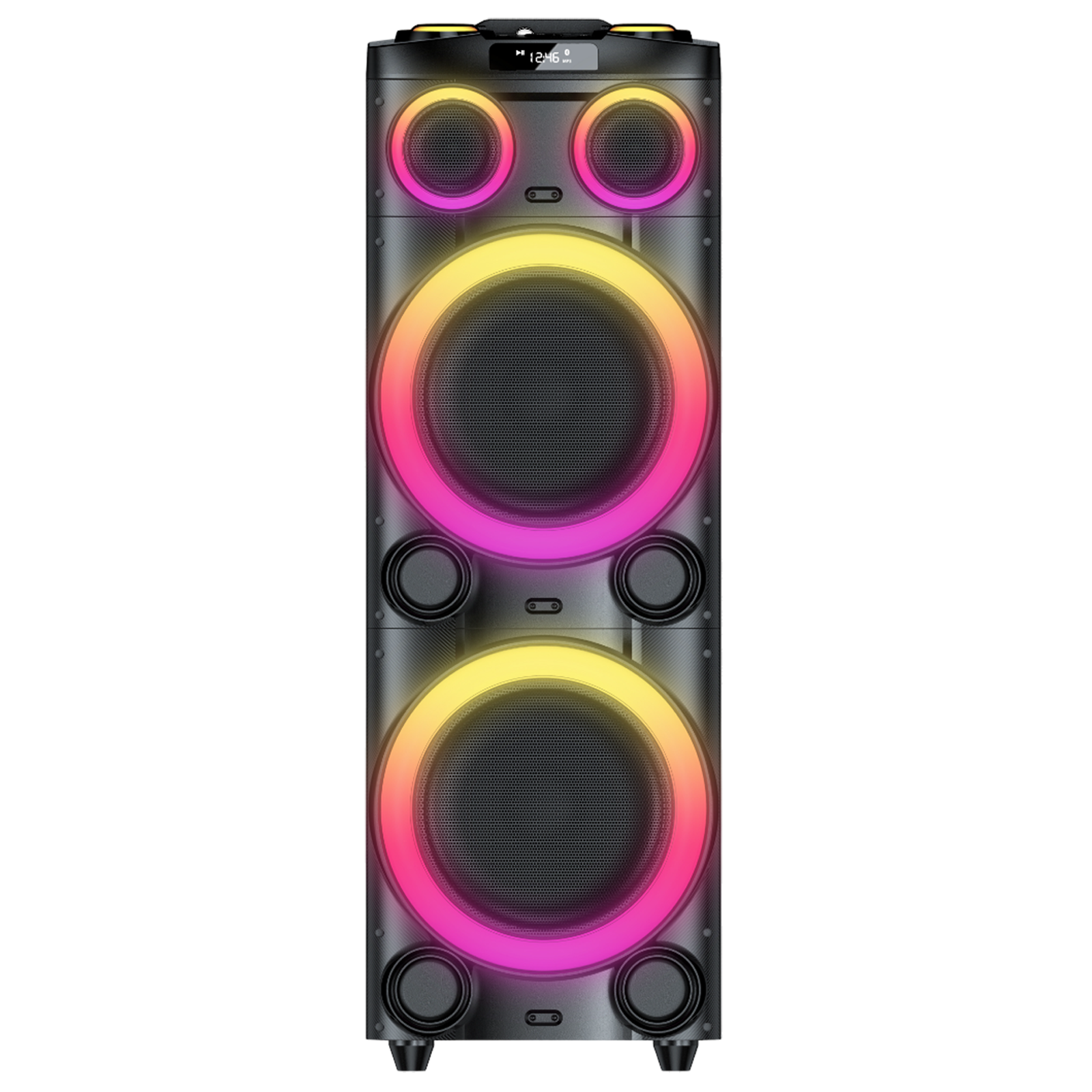 Croma Explode 2.0 1400W Bluetooth Party Speaker with Mic (RGB Party Laser Light, Preset EQ Modes, Black)