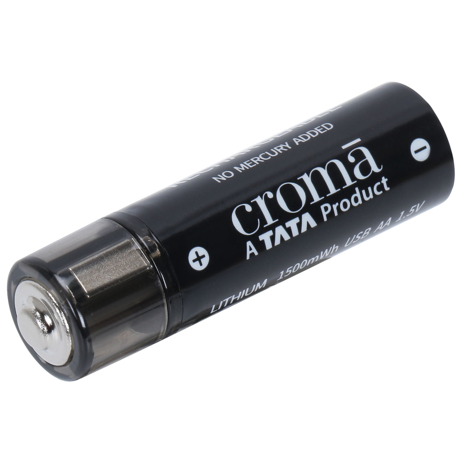 

Croma AA Rechargeable Battery (Pack of 2), Black