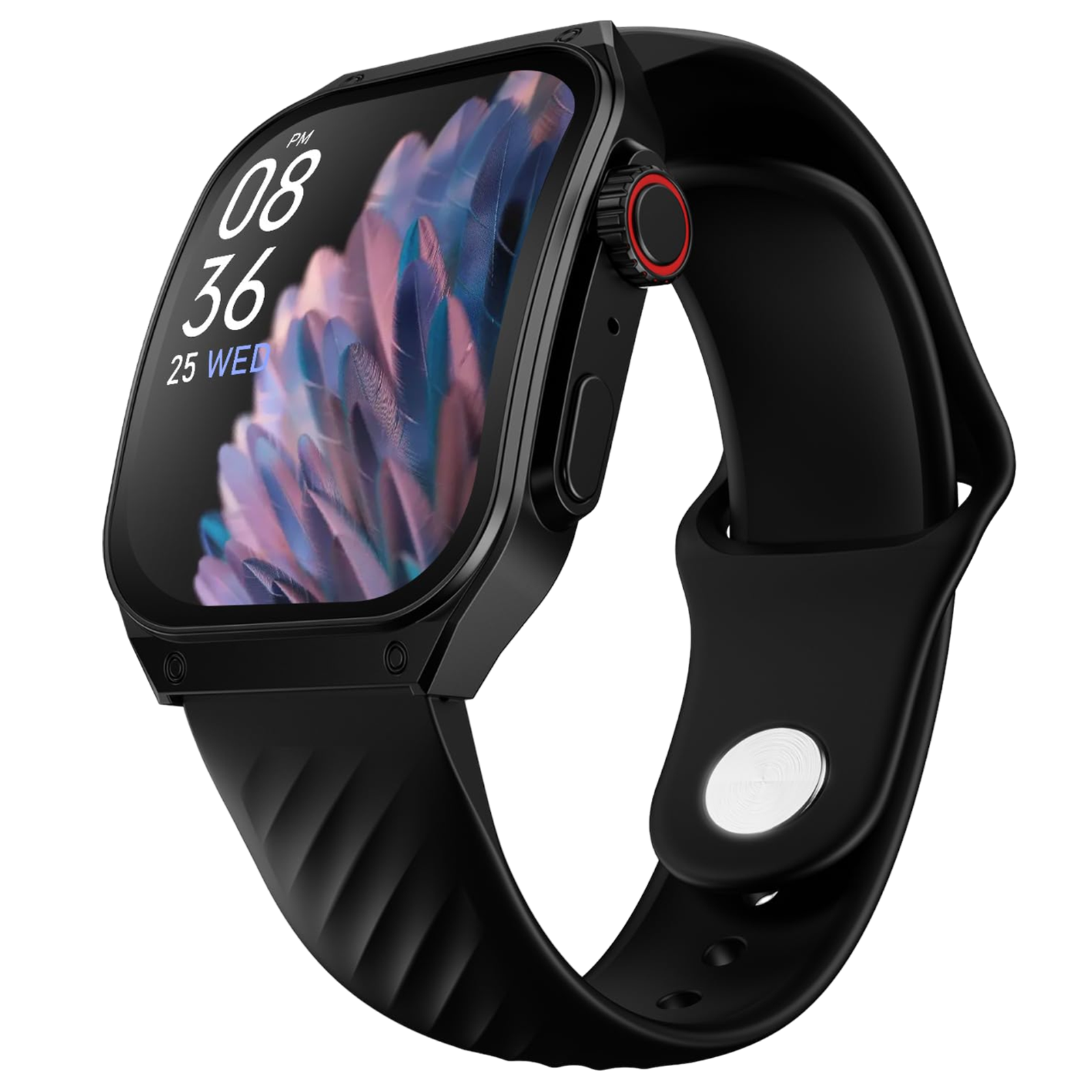 Fire-Boltt ARC Smartwatch with Bluetooth Calling (49.8mm AMOLED Display, IP65 Water Resistant, Black Strap)