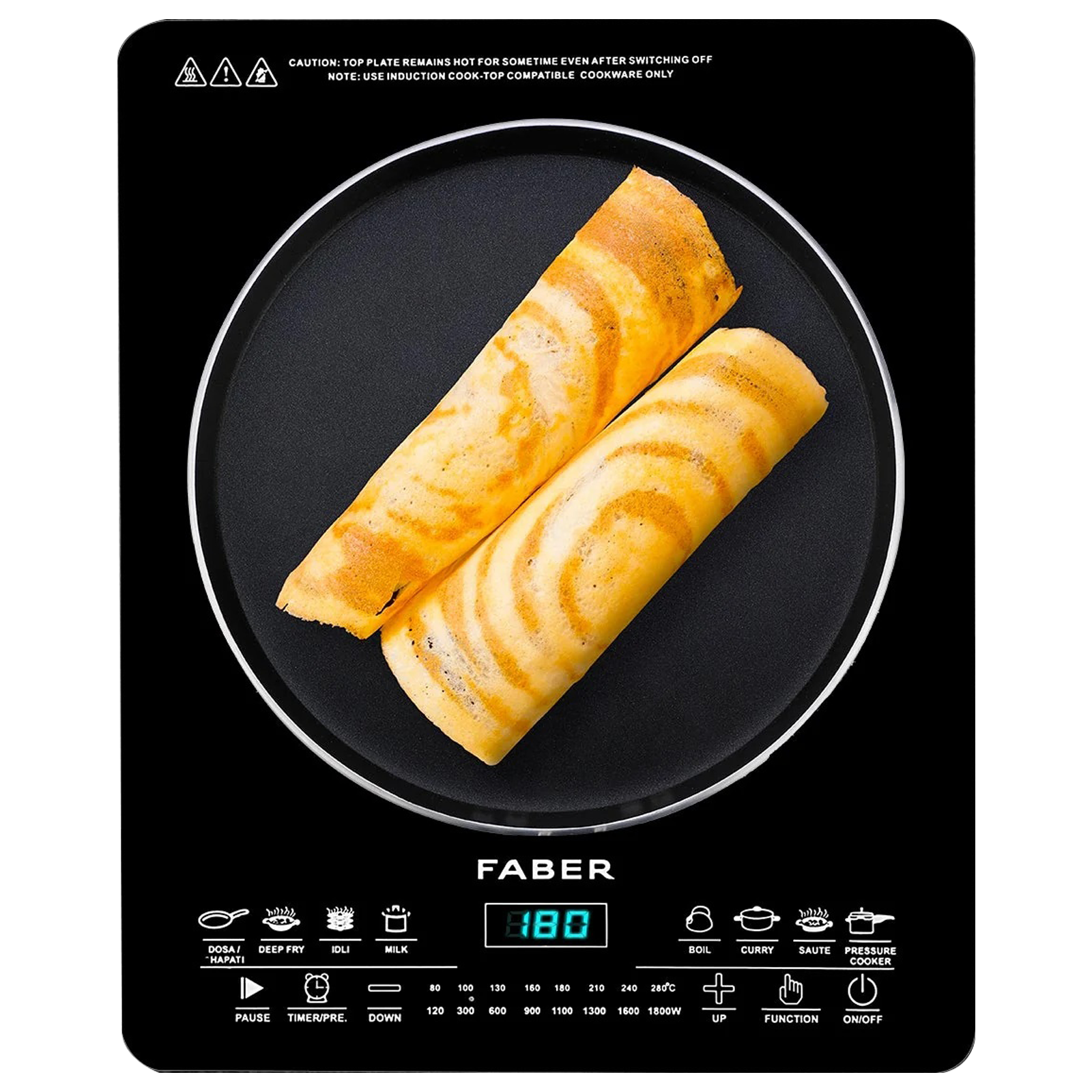 FABER FIP REMO 1800W Induction Cooktop with 8 Cooking Function