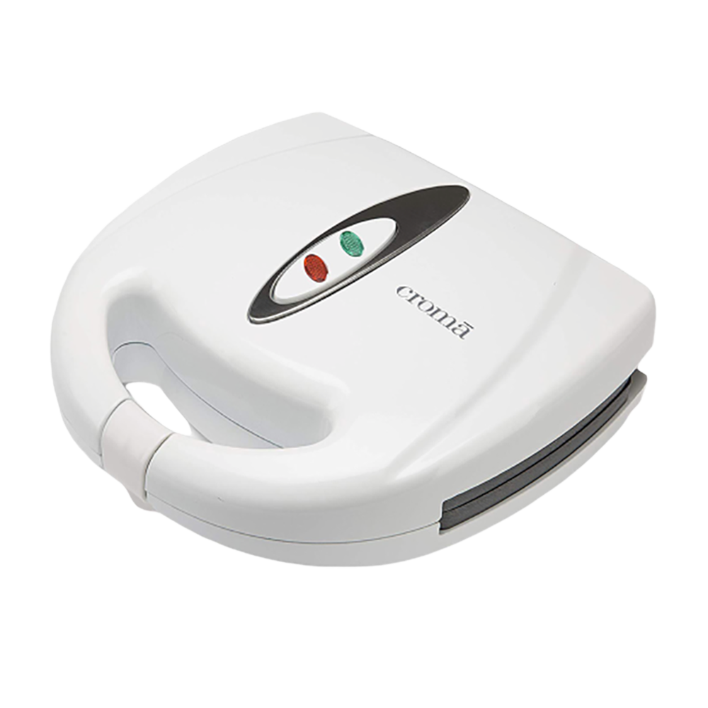 

Croma 800W 4 Slice Sandwich Maker with Automatic Operation (White)