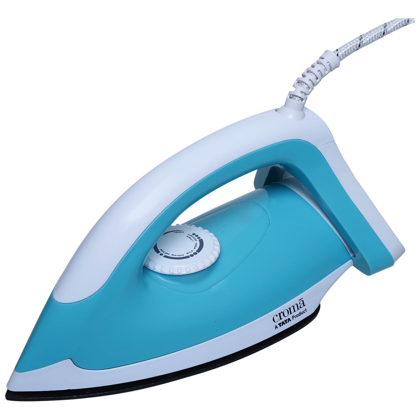 

Croma 1000 Watts Dry Iron (Weilburger Dual Coat Soleplate, AV4413, Blue)