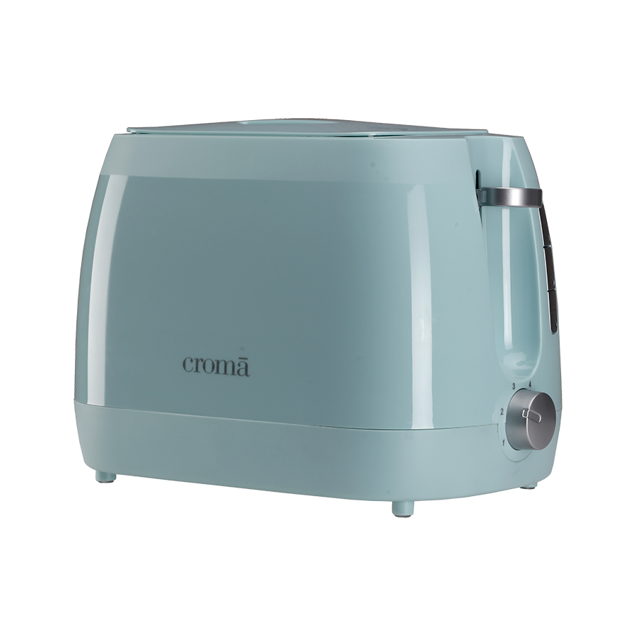 

Croma 800W 2 Slice Pop-Up Toaster with Removable Crumb Tray (Green)