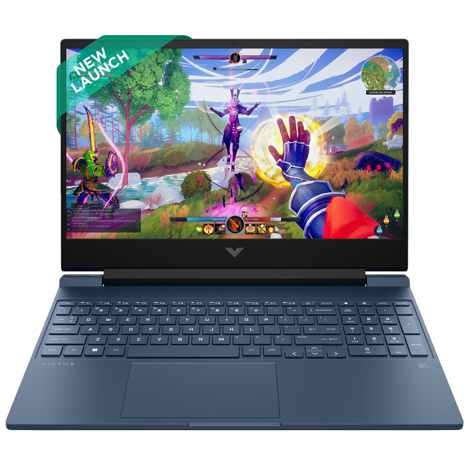 HP Victus Intel Core i5 13th Gen Gaming Laptop (16GB, 512TB SSD, Windows 11 Home, 4GB Graphics, 15.6 inch 144 Hz Full HD IPS Display, NVIDIA GeForce RTX 2050, Performance Blue, 2.29 KG)