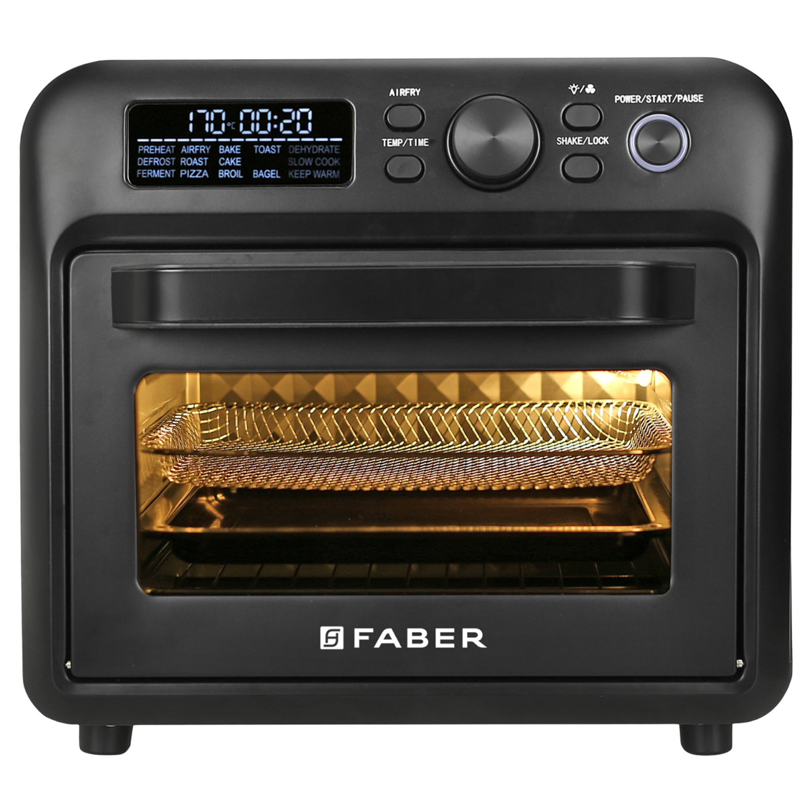 FABER 15DG 20L Oven Toaster Grill with 20 Auto Program (Black)