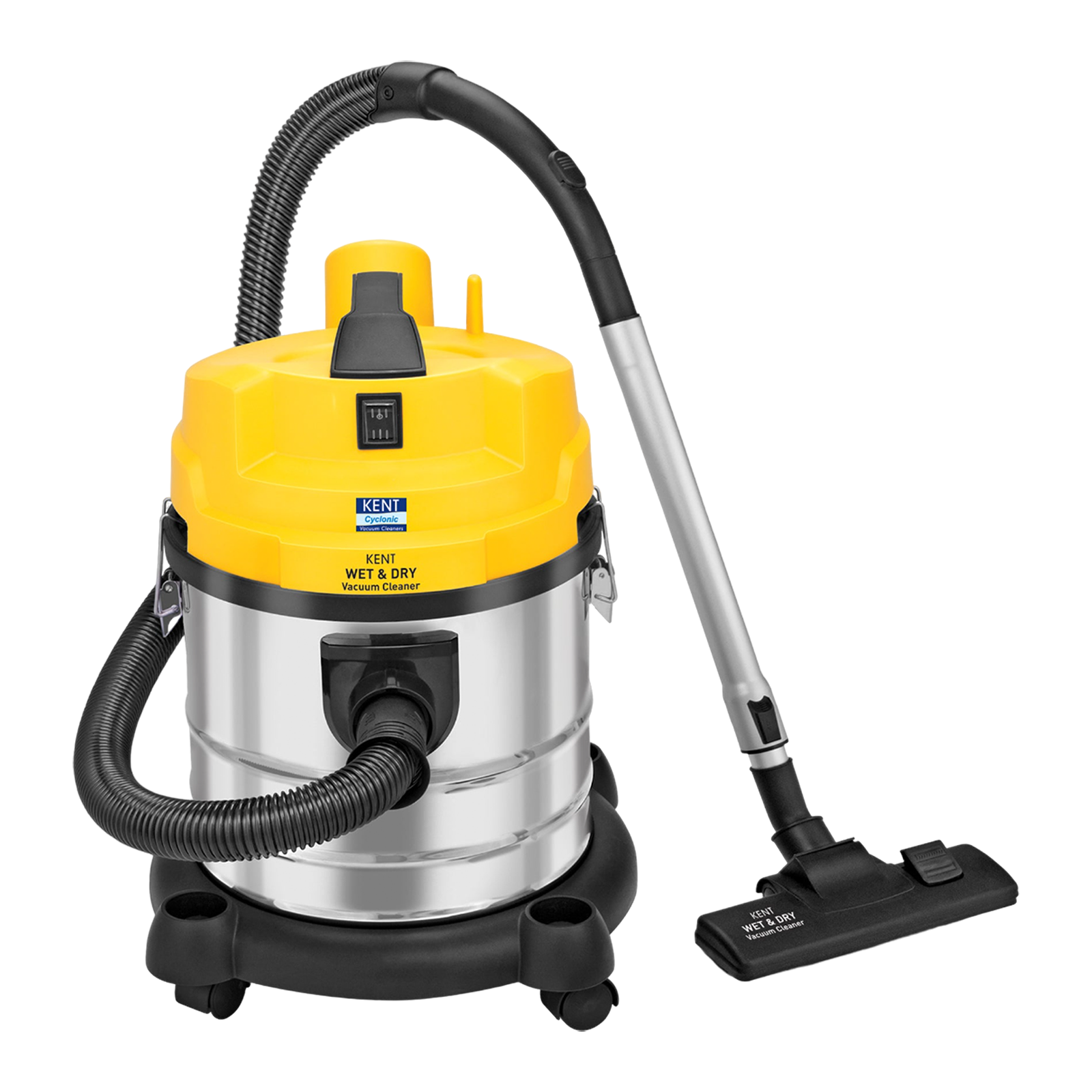 KENT KSL-612 1200W Wet & Dry Vacuum Cleaner with Blower Function (High Power Motor, Metallic Silver)