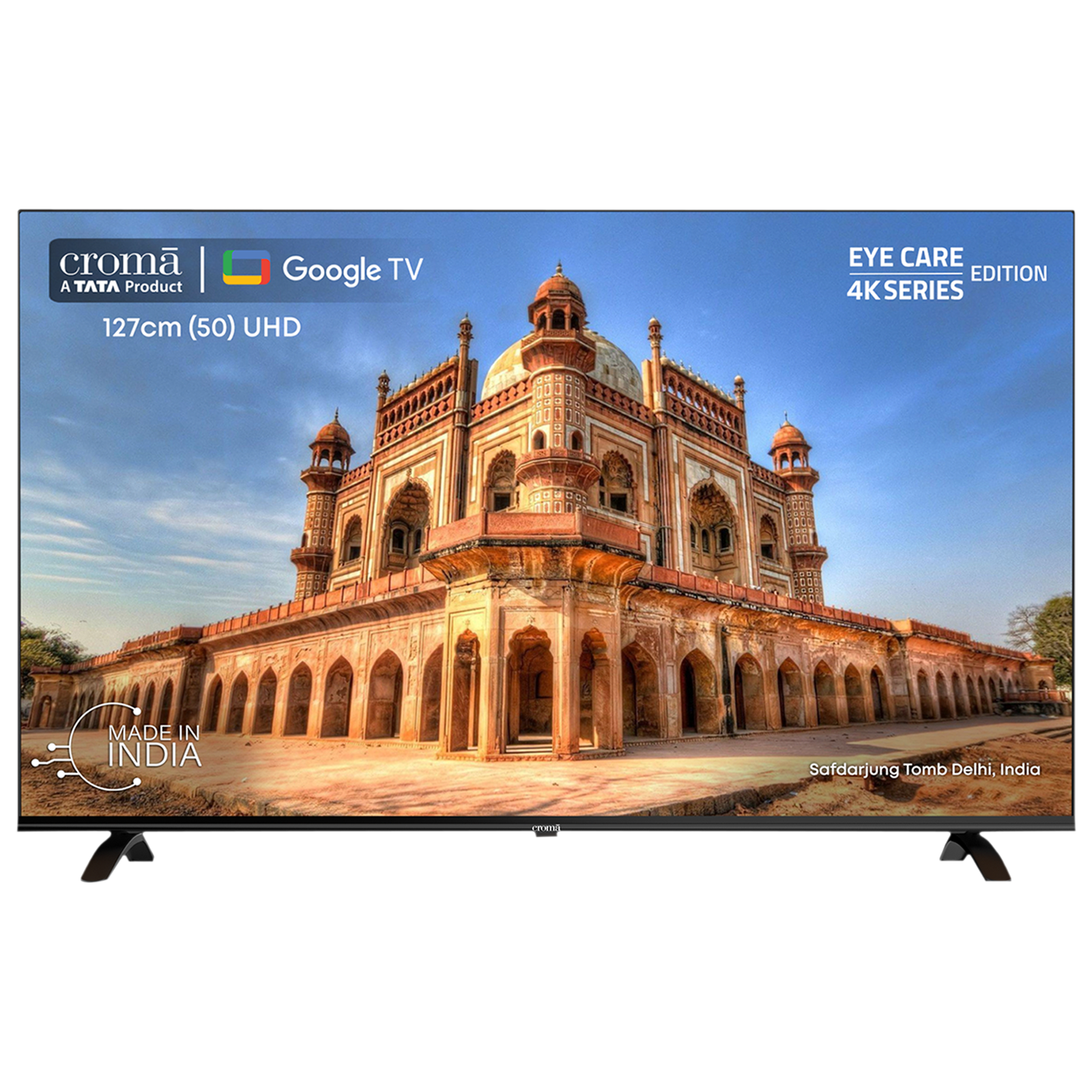 Croma 127 cm (50 inch) 4K Ultra HD LED Google TV with Bezel Less Display