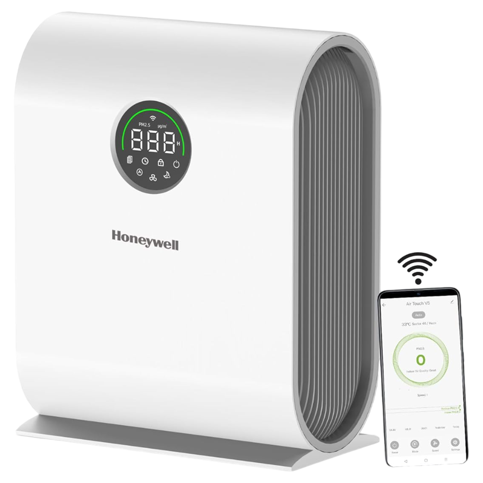 Honeywell Air Touch V5 Air Purifier (Activated Carbon Filter, HC000027/AP/V5, White)