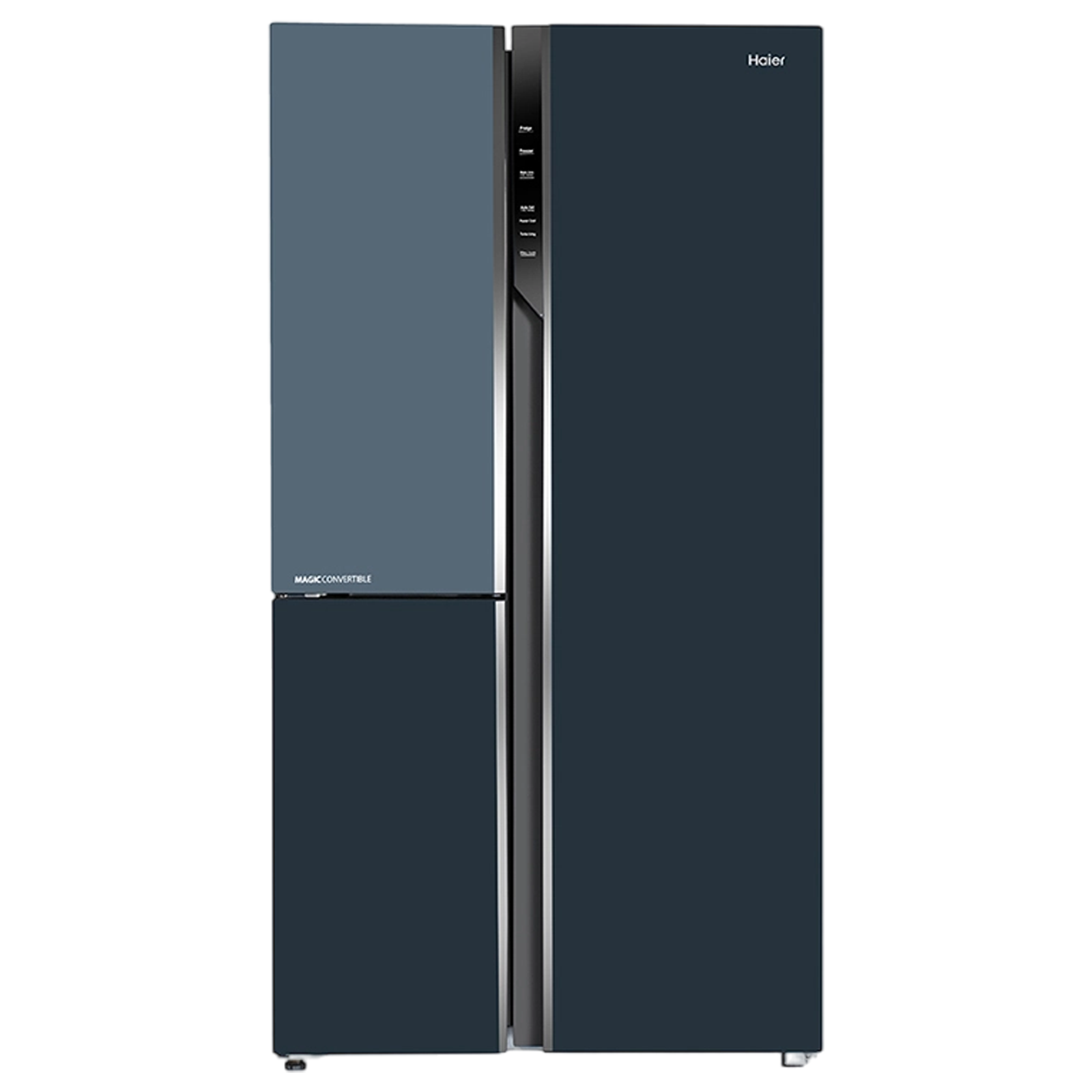 Haier Vogue Series 598 Litres 3 Star Frost Free Side by Side Refrigerator with Anti Bacterial Gasket (HRT683GOG, Grey Onyx Glass)