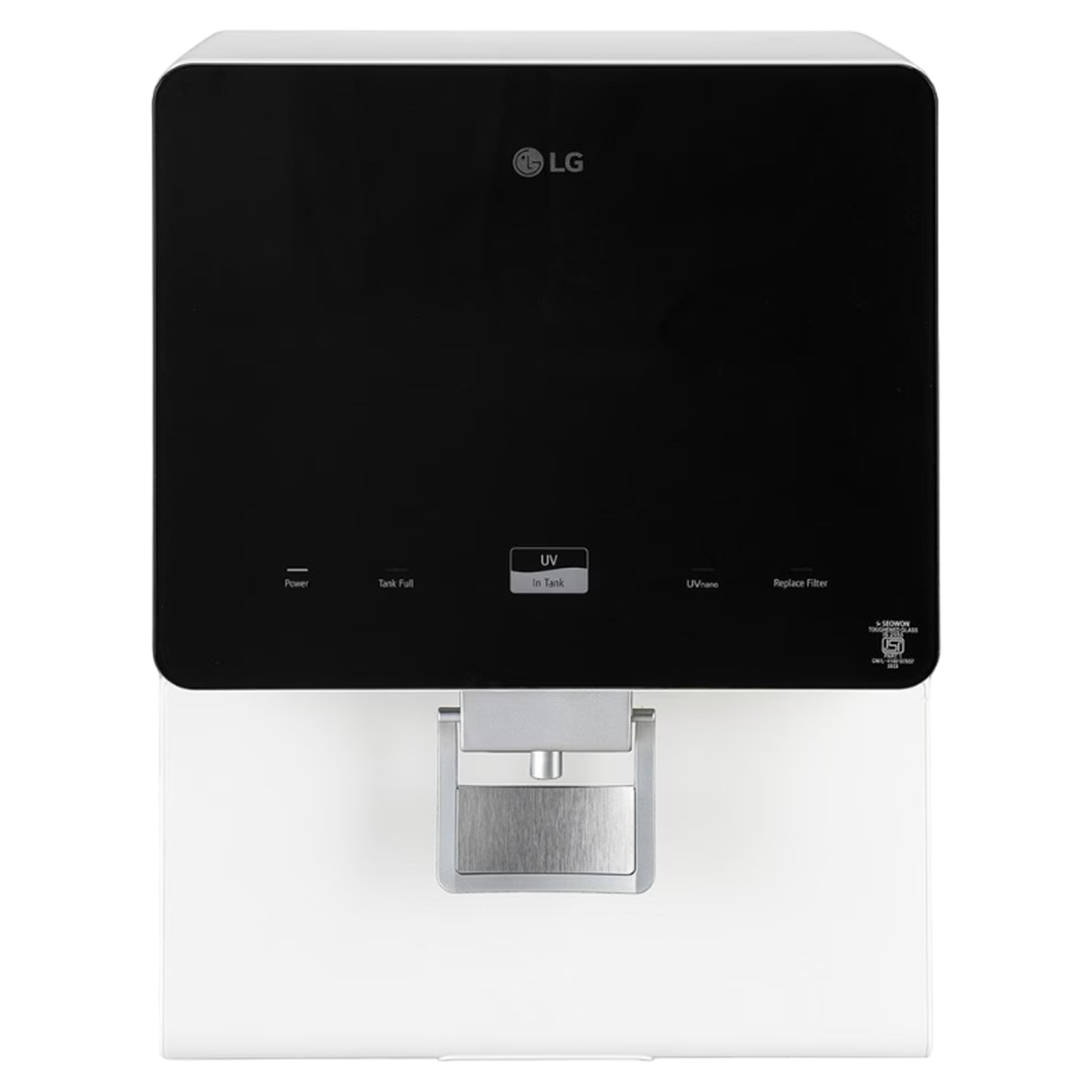 LG WW176GPBW 8L RO + UV Water Purifier with Multi Stage Filtration Process (Black & White)