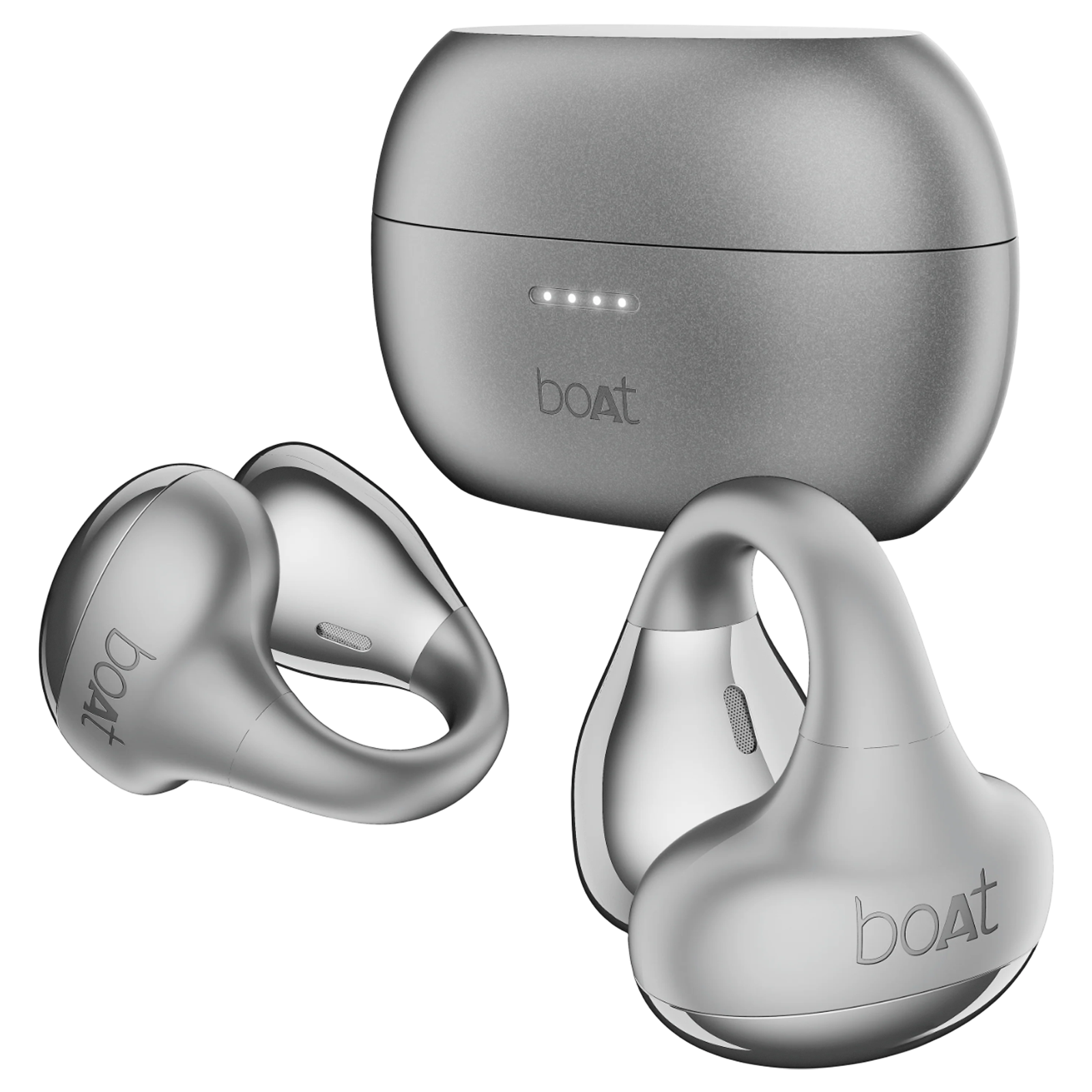 boAt Airdopes Loop TWS Earbuds with Noise Isolation (IPX4 Splash and Sweat Resistant, ASAP Charge, Cool Grey)