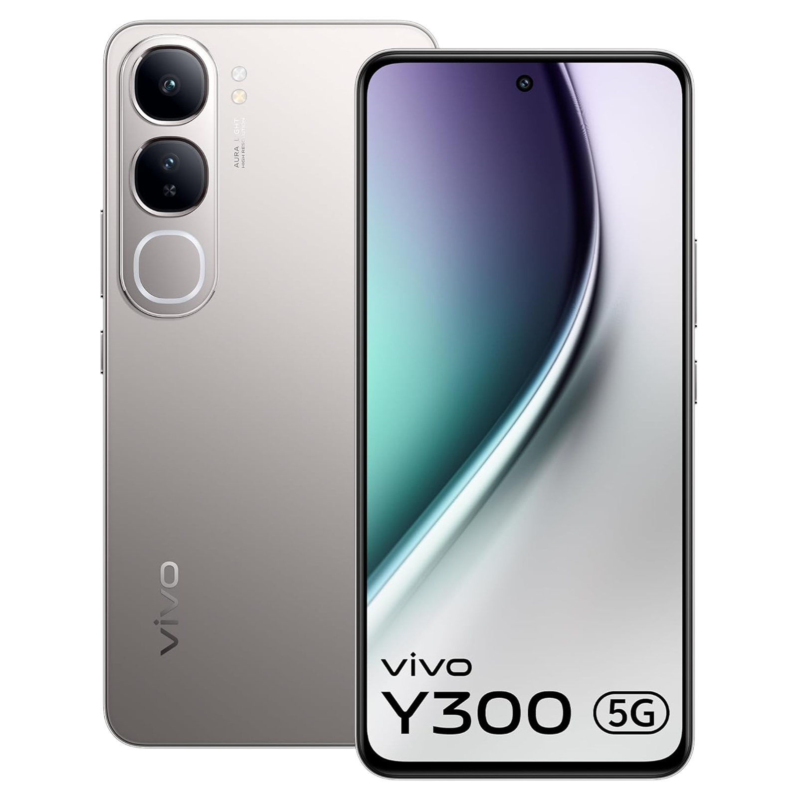 vivo Y300 5G (8GB RAM, 128GB ROM, Titanium Silver)