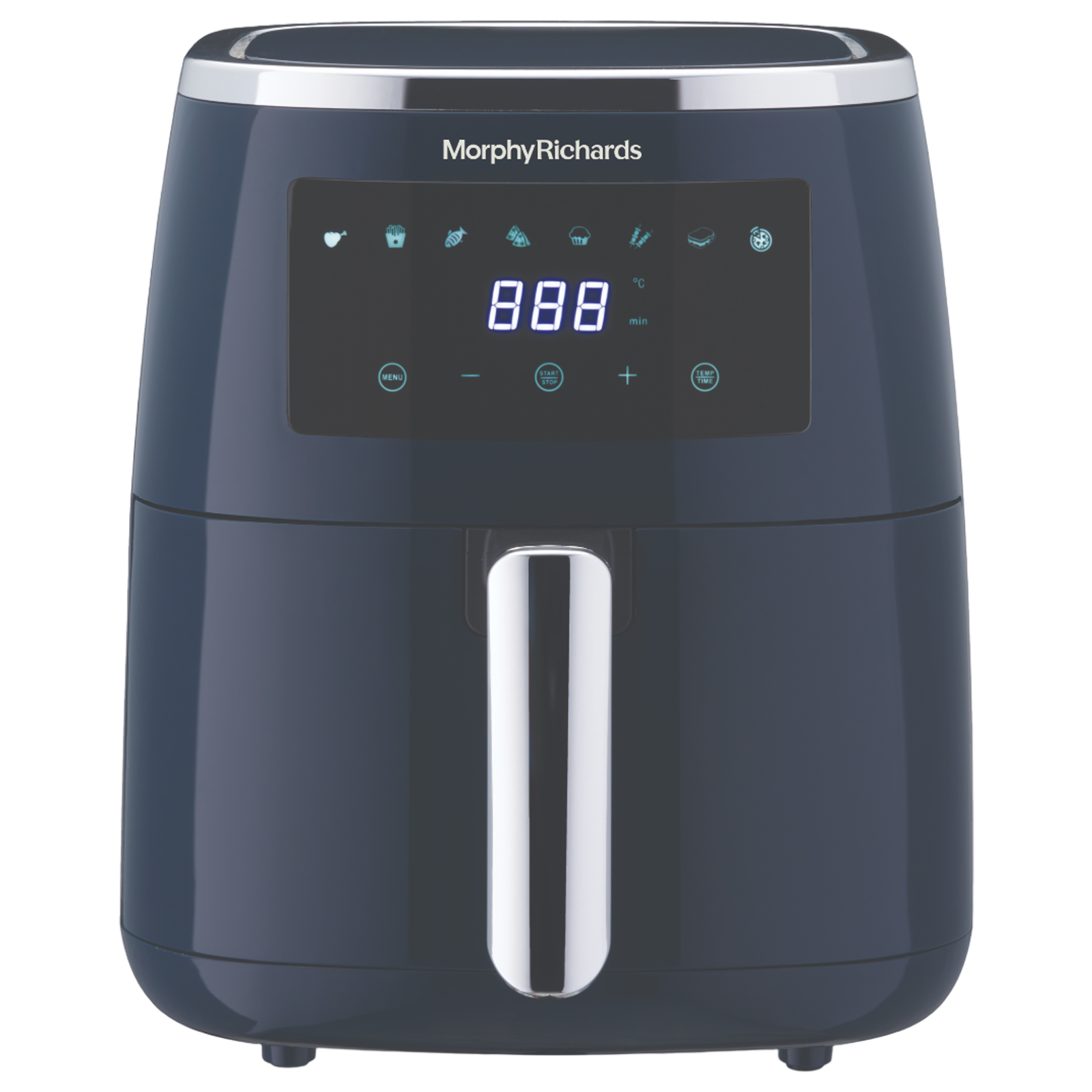 morphy richards Crisp Pro 5L 1500 Watt Digital Air Fryer with 8 Preset Menus (Navy Blue)