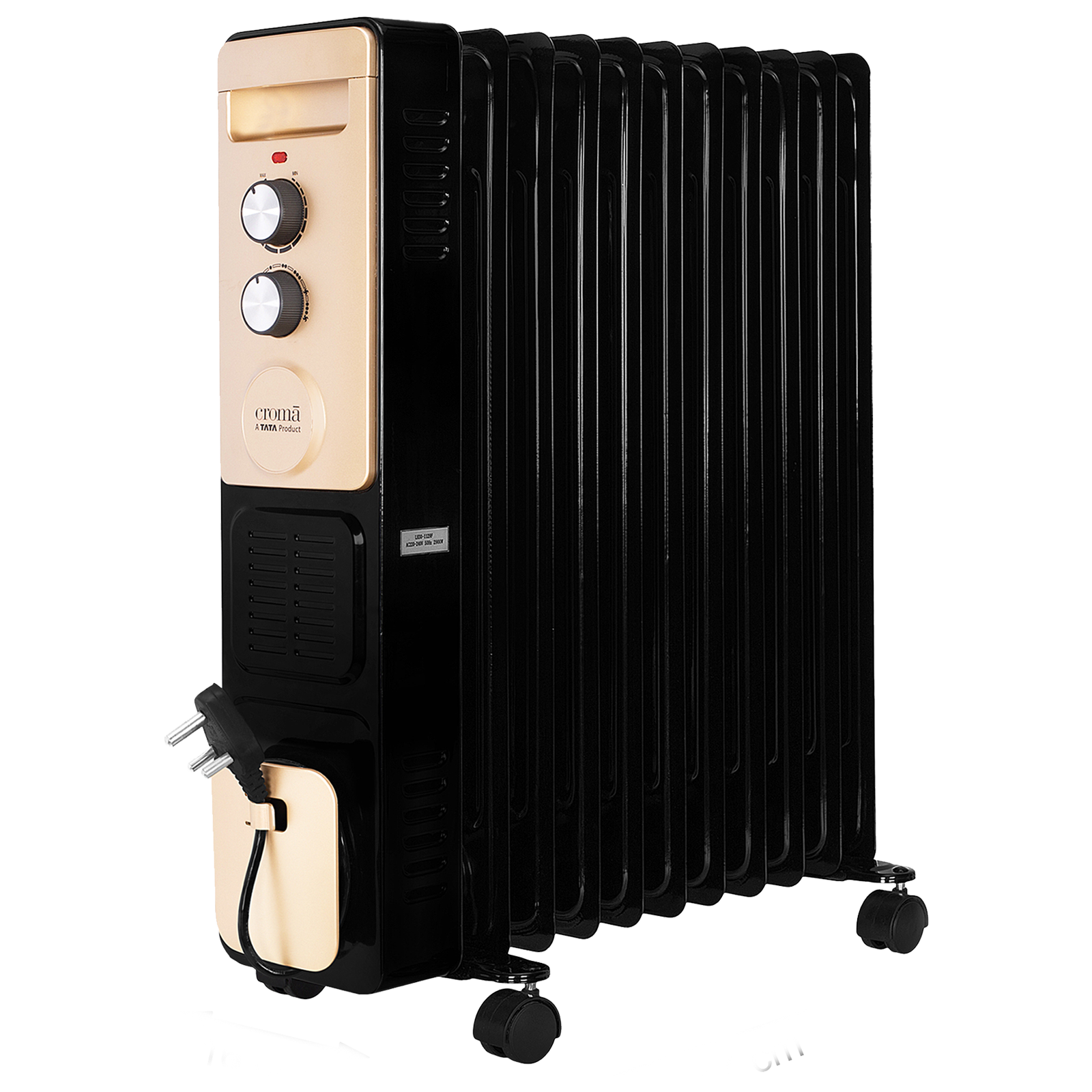 Buy Croma 2900W PTC Fan Oil Filled Room Heater with 13 Fins ...